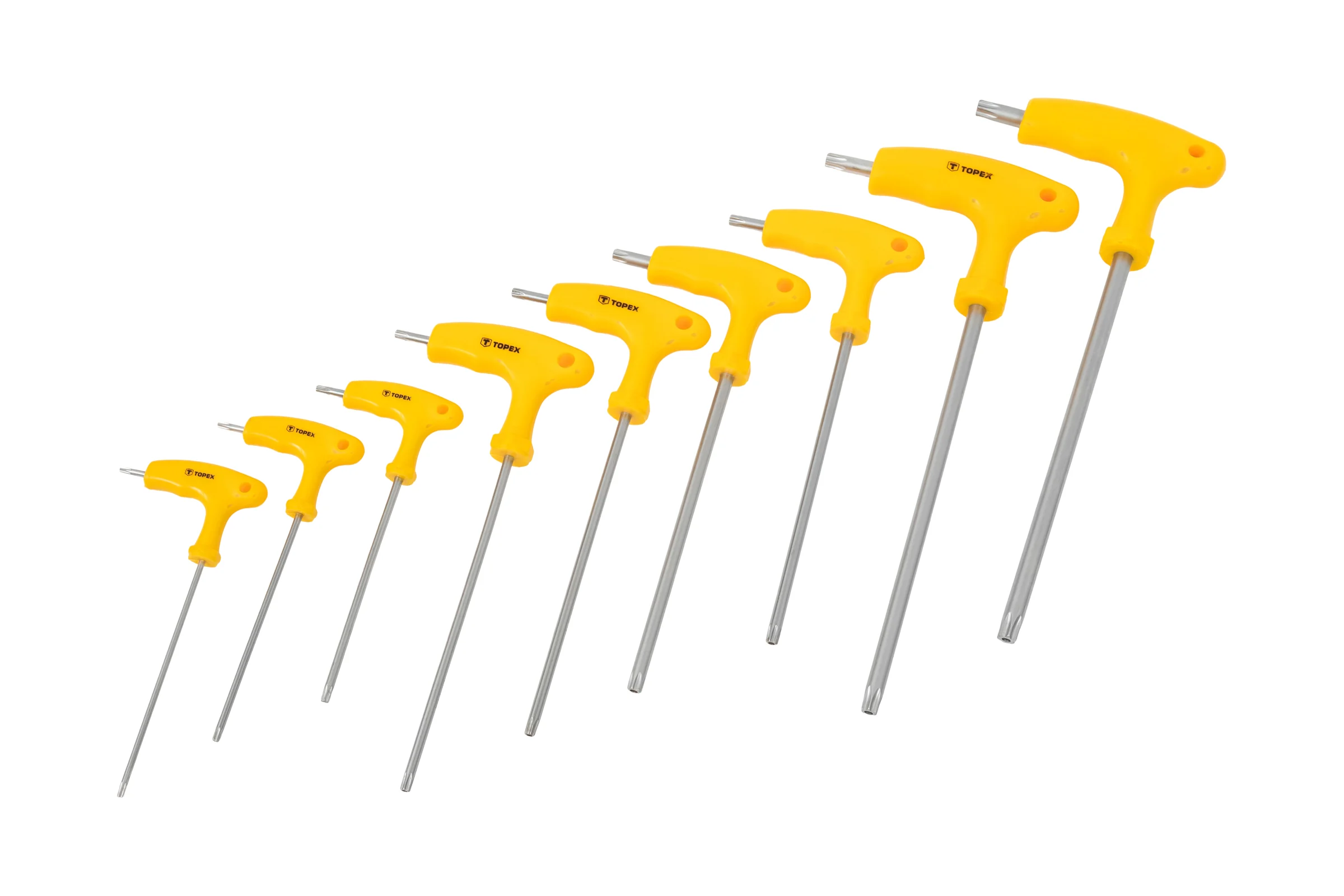 Ключи шестигранные Torx с Т-образной ручкой, 9 шт TOPEX 35D968