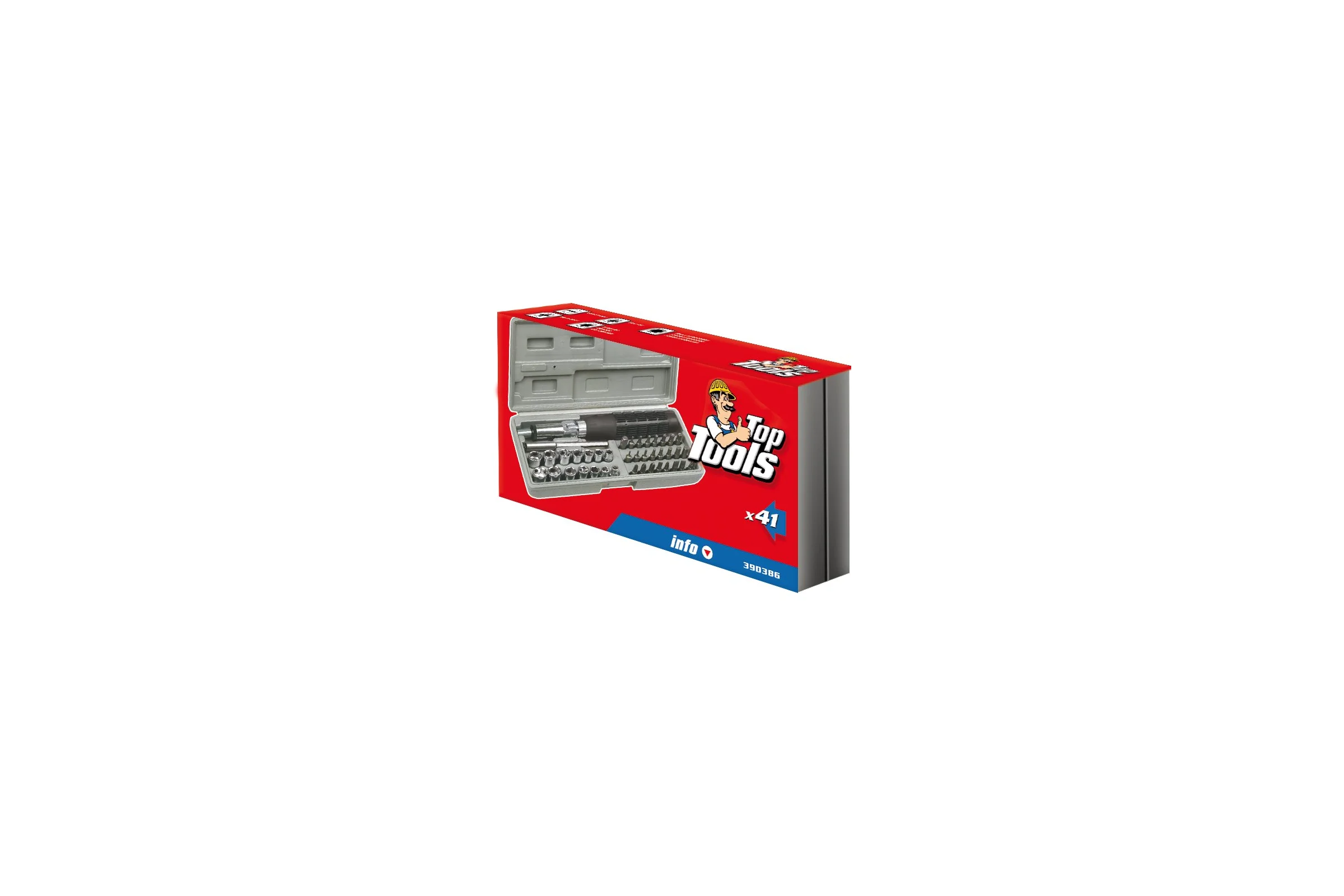 Набор насадок и сменных головок с держателем (40 шт.) Top Tools 39D386