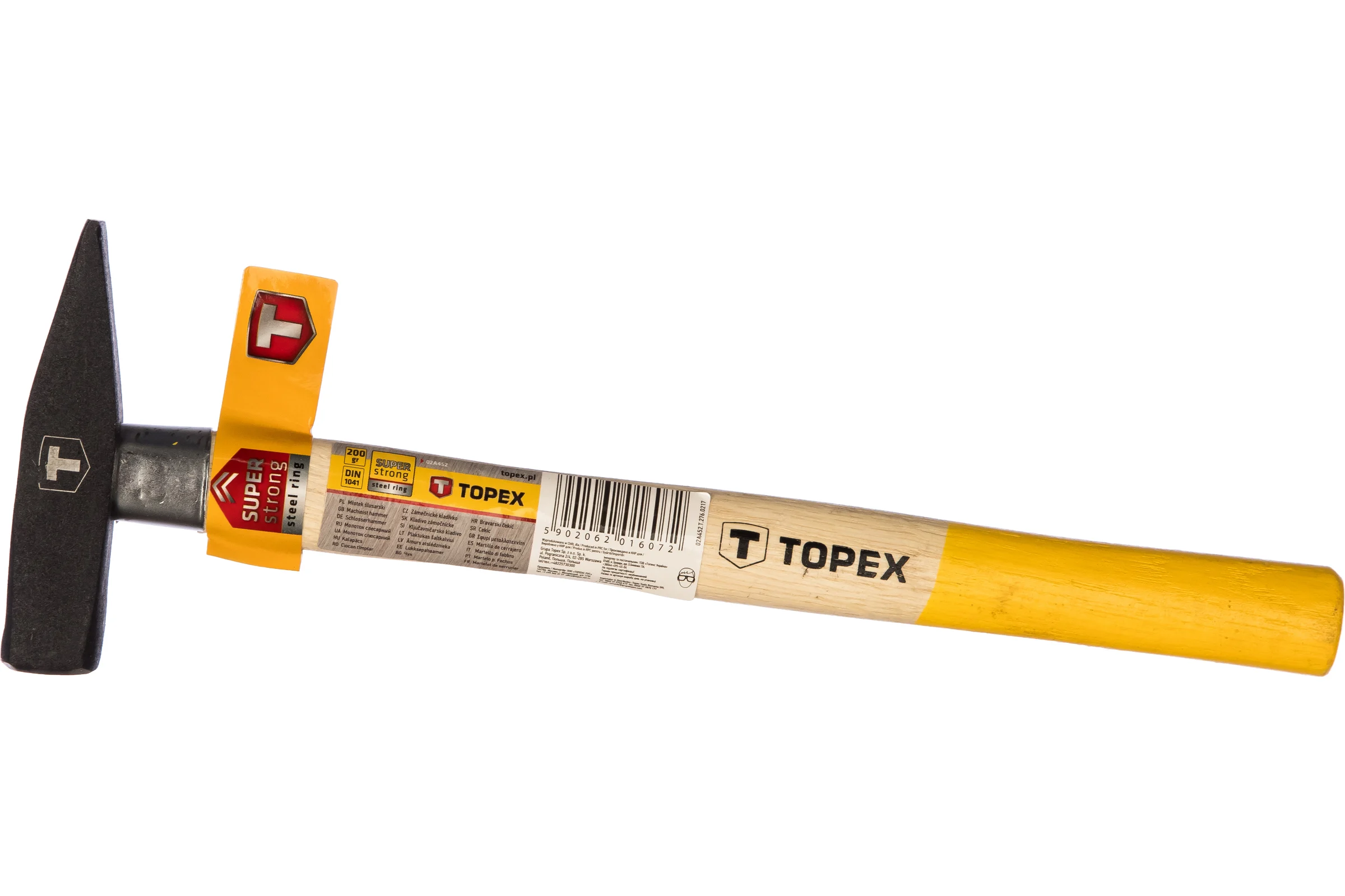 Слесарный молоток 200 г TOPEX 02A452