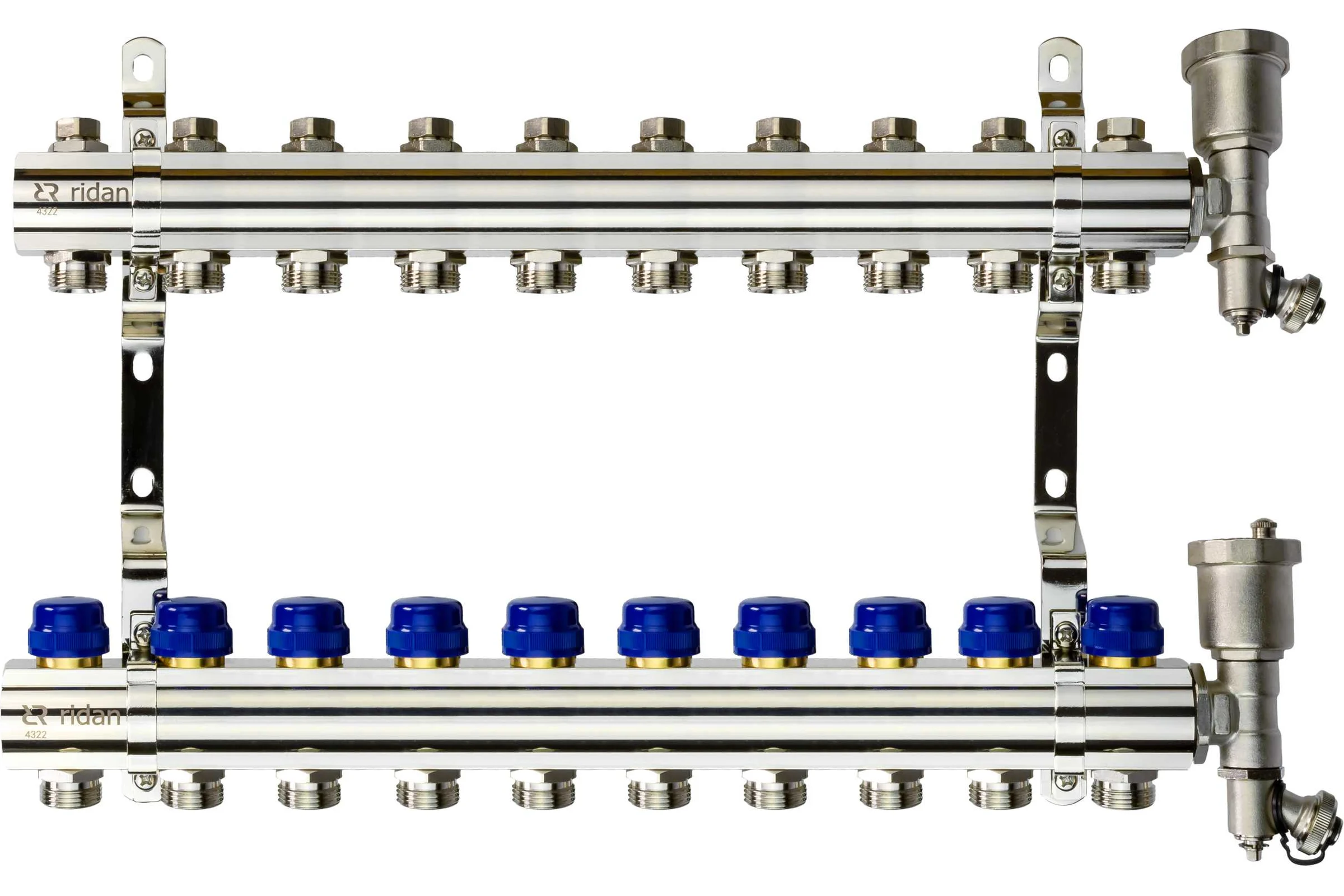 Коллектор+кронштейн+торцевая секция Ридан FHF-10R set 088U0710R