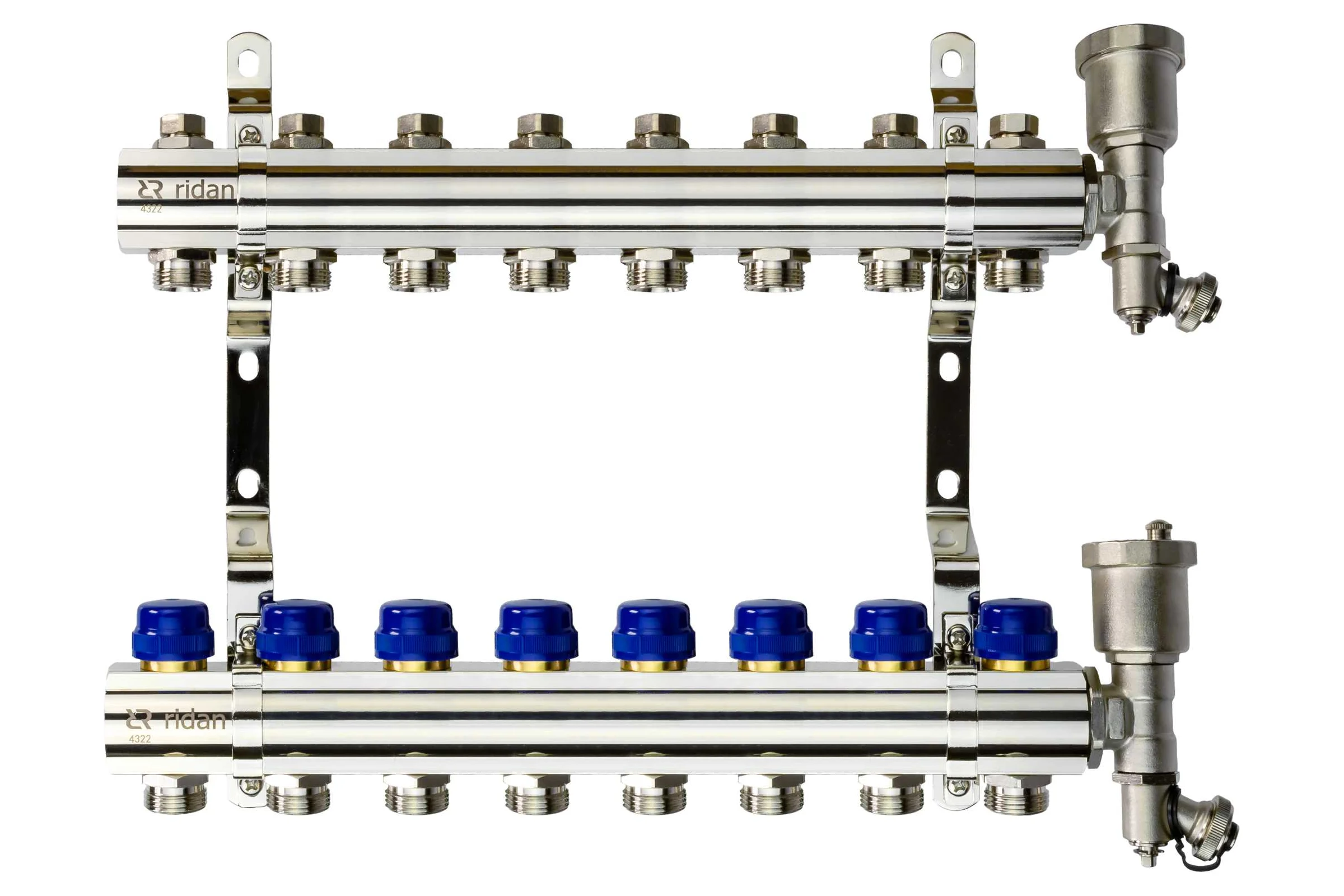 Коллектор+кронштейн+торцевая секция Ридан FHF-8R set 088U0708R