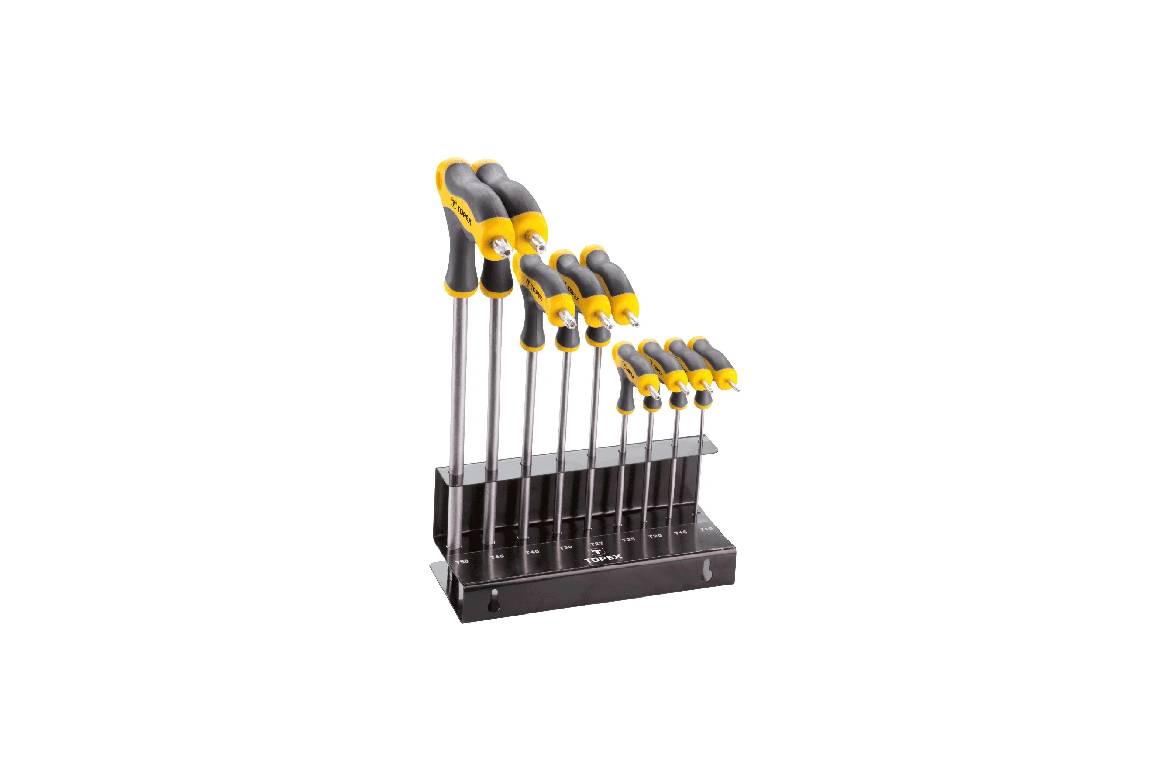Набор шестигранных ключей TOPEX Torx тип Т, T10-T50, 9шт. 35D964