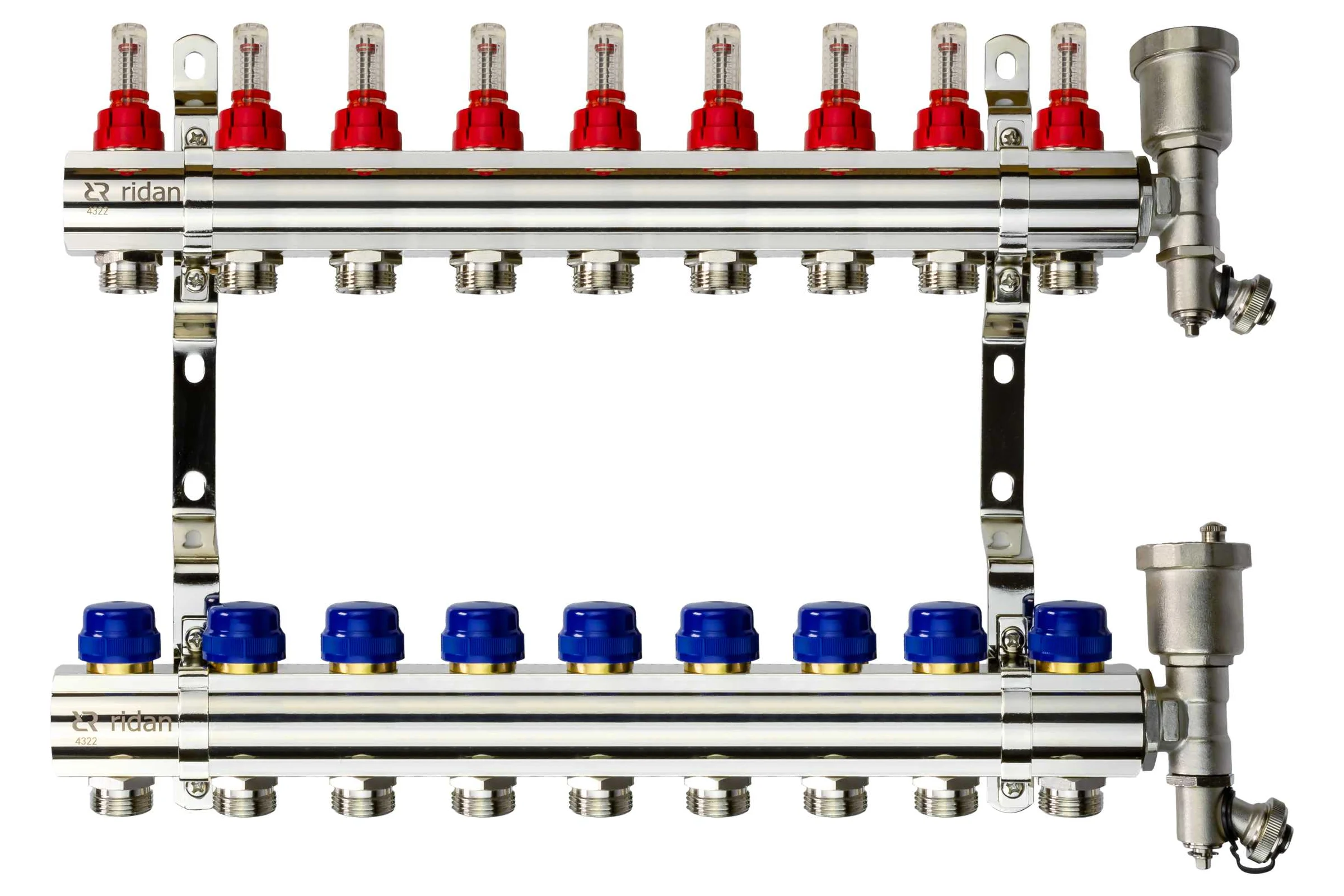 Коллектор+кронштейн+торцевая секция Ридан FHF-9RF set 088U0729R