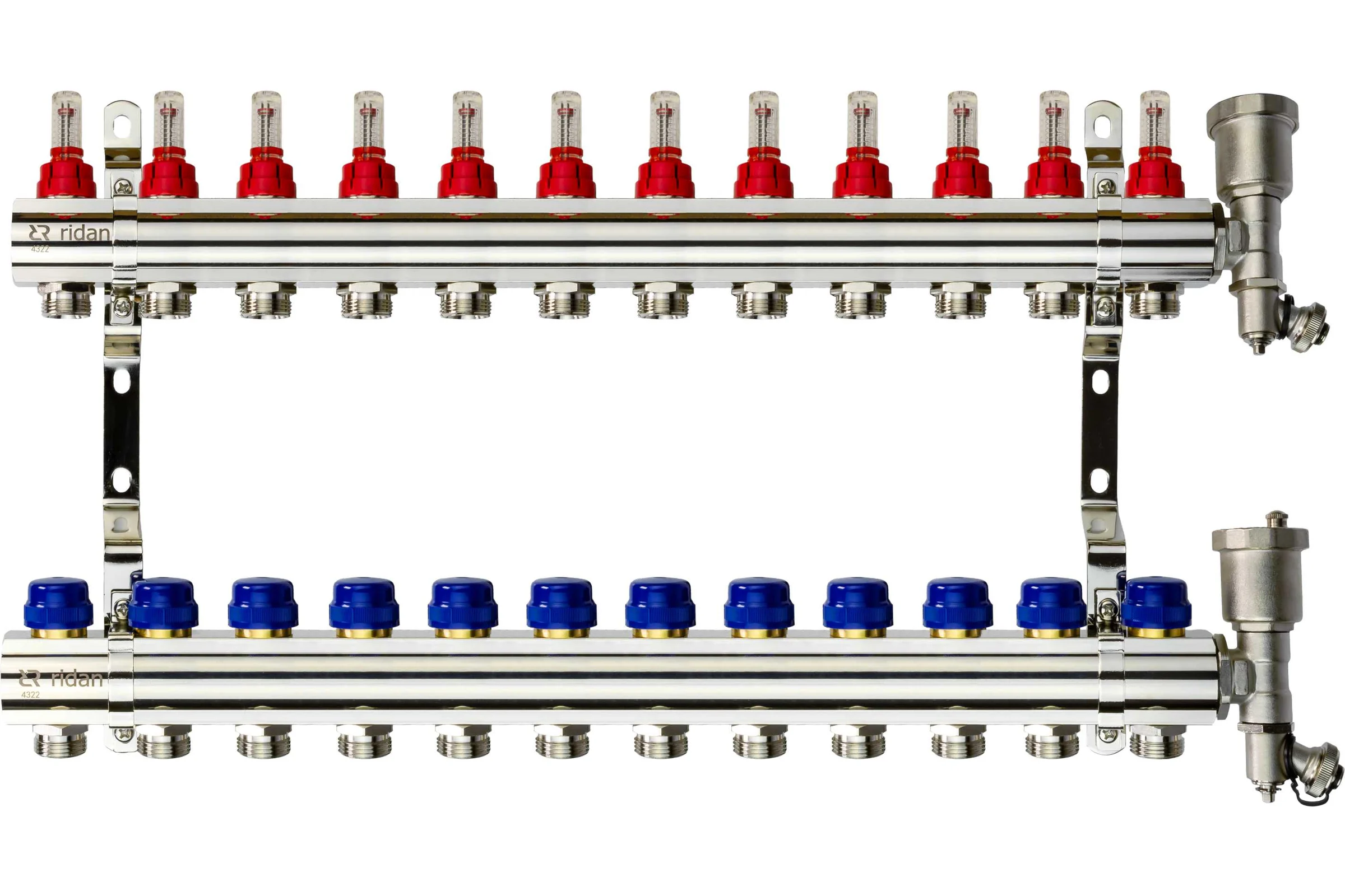 Коллектор+кронштейн+торцевая секция Ридан FHF-12RF set 088U0732R