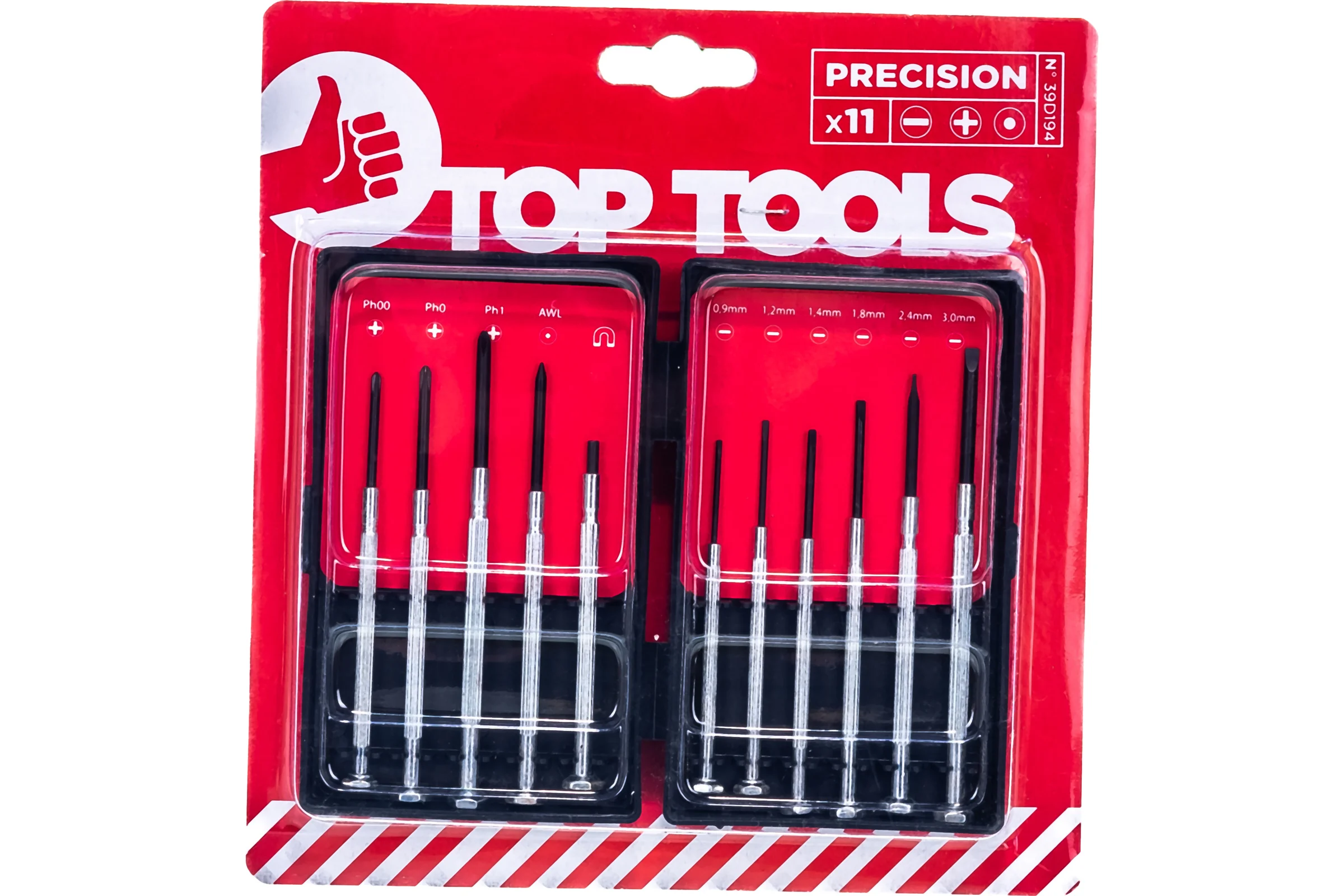 Набор прецизионных отверток Top Tools 11шт .39D194