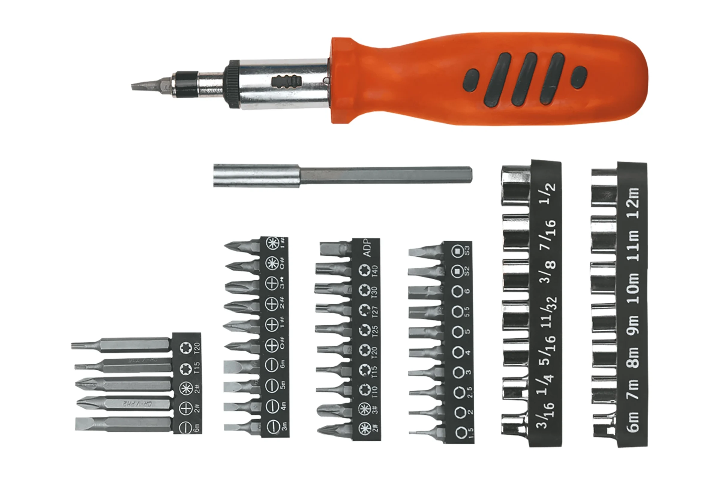 Набор насадок с держателем Top Tools 52шт. 39D357