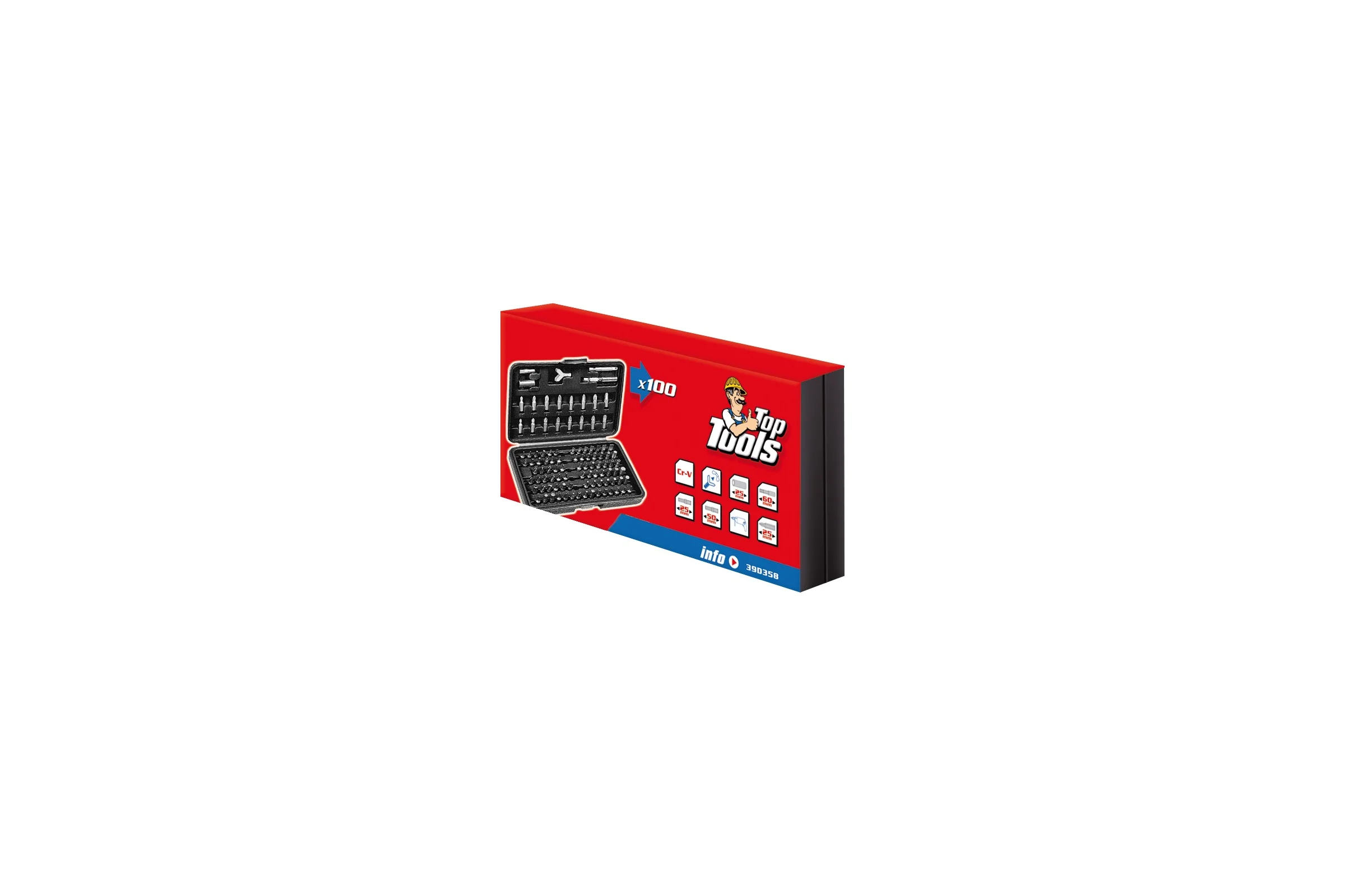 Набор насадок с держателем Top Tools 100шт. 39D358