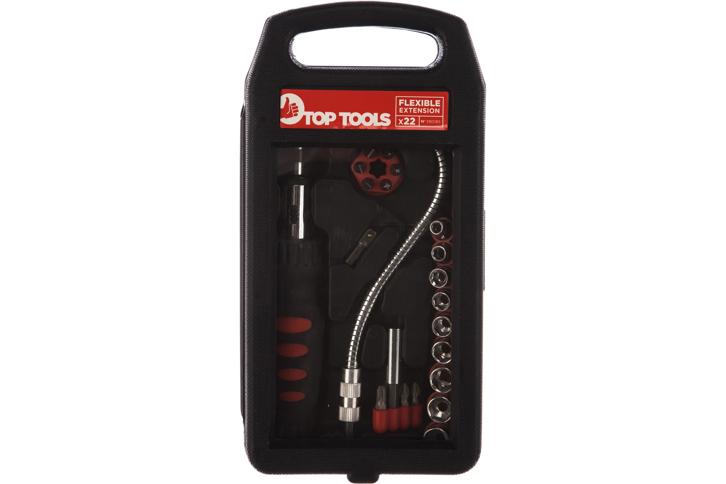 Набор насадок и сменных головок с держателем Top Tools 22шт. 39D185