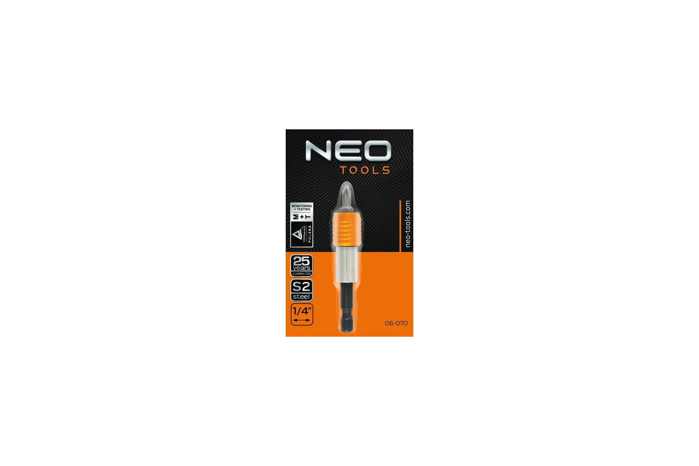 Держатель насадок (1/4", 65 мм) NEO Tools 06-070
