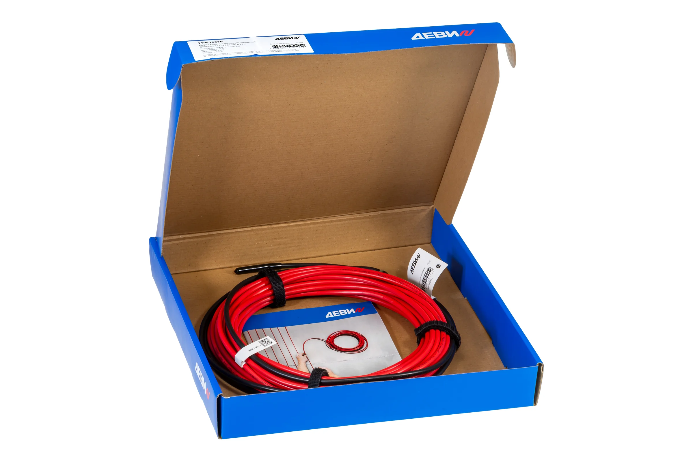 Нагревательный кабель ДЕВИ flex-18t 680 вт 230 в 37 м 140F1241R