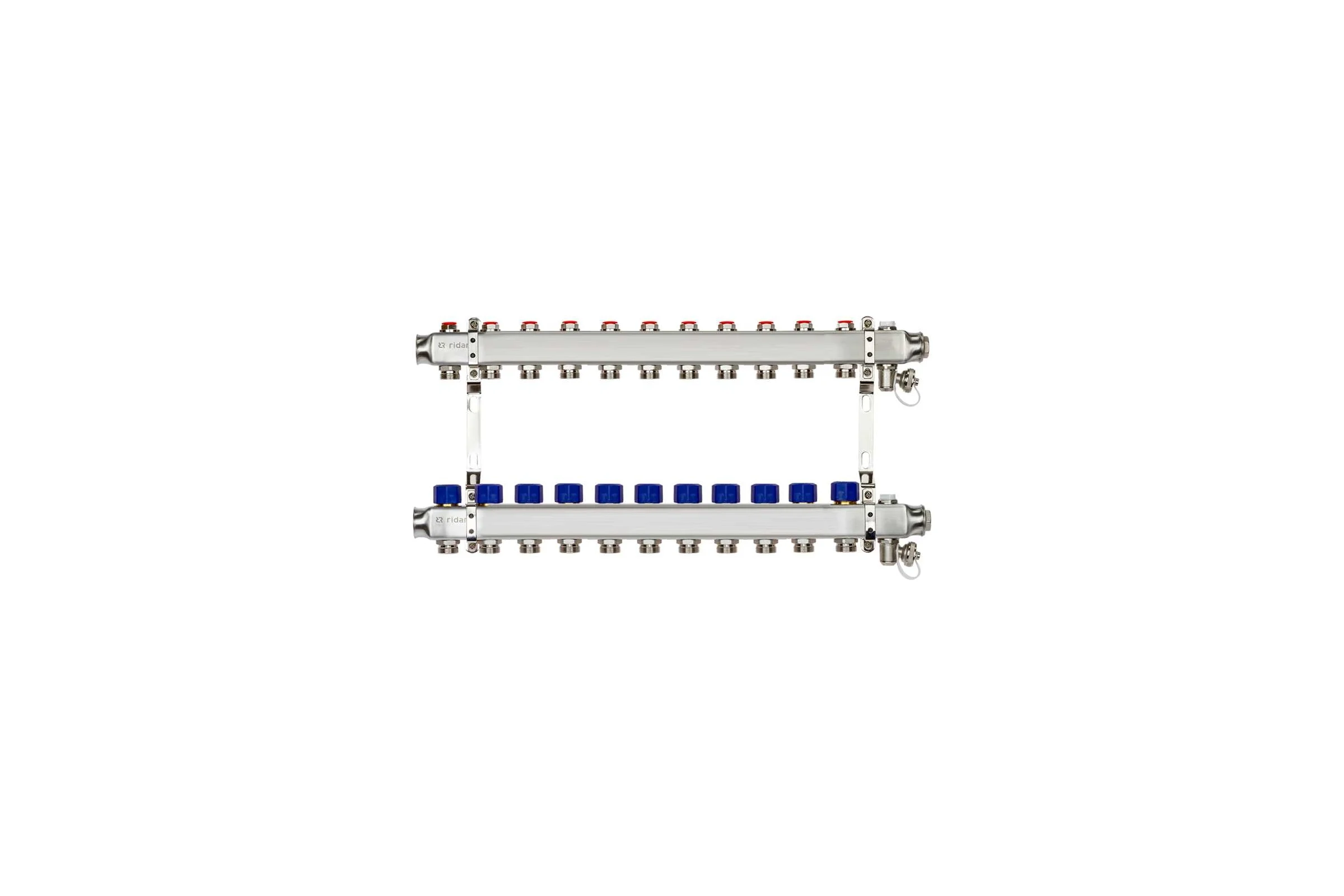 Комплект коллекторов  с кронштейнами Ридан SSM-11R set 11 контуров 088U0981R