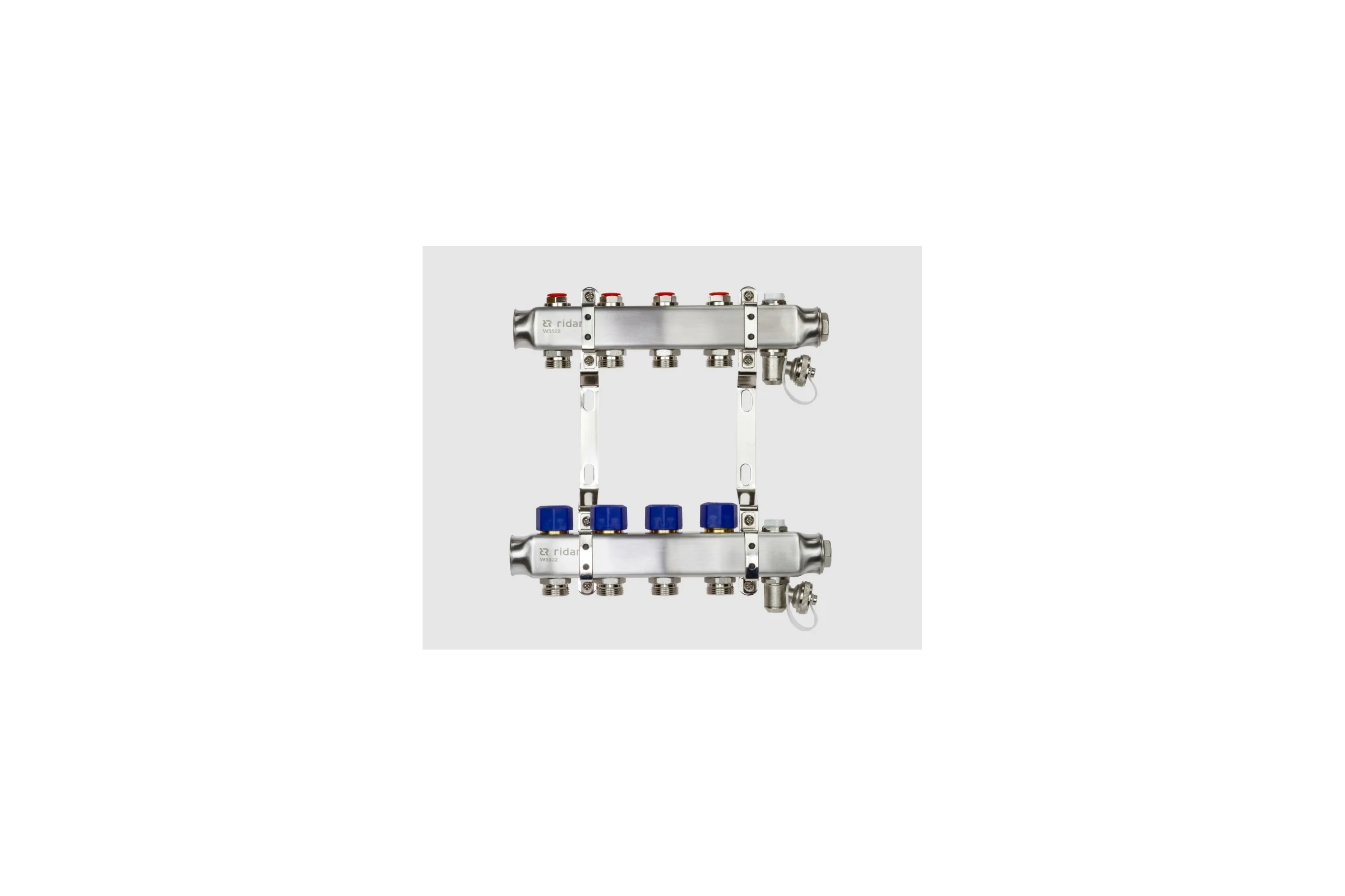 Комплект коллекторов Ридан SSM-7R set с кронштейнами, 7 контуров 088U0977R
