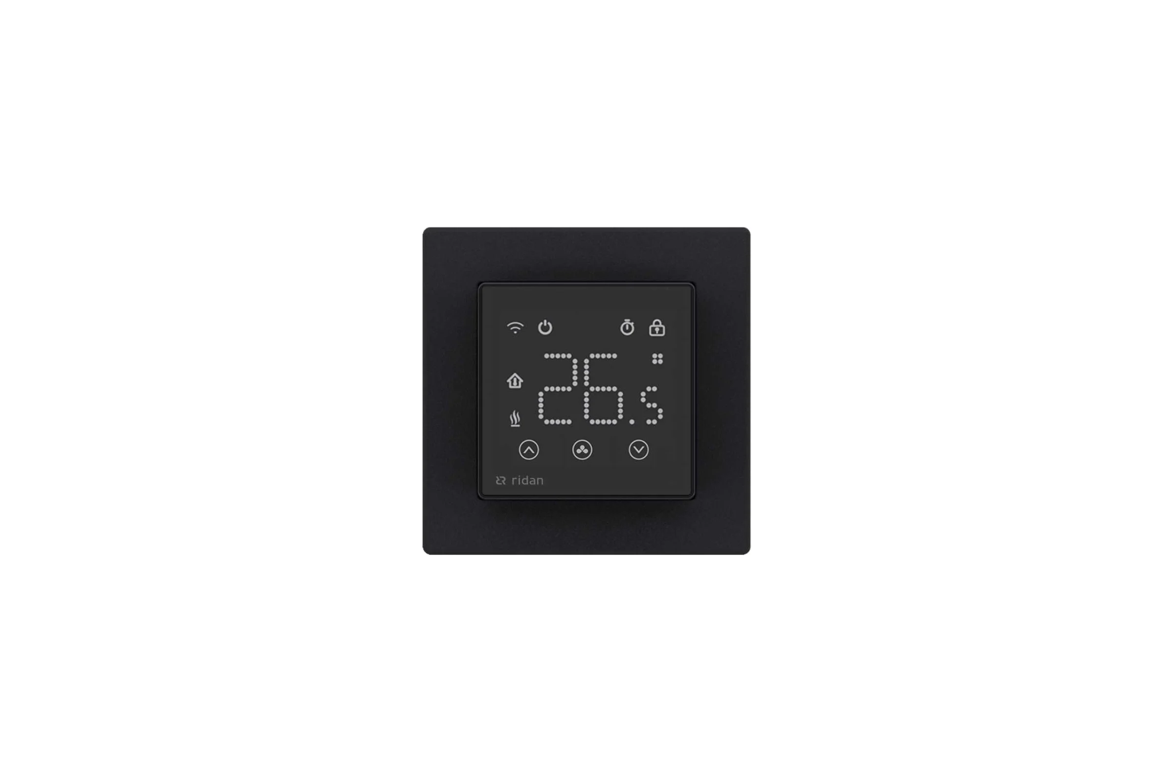 Комнатный термостат Ридан RSmart-SB с Wi-Fi подключением 230V, черный 088L1143R