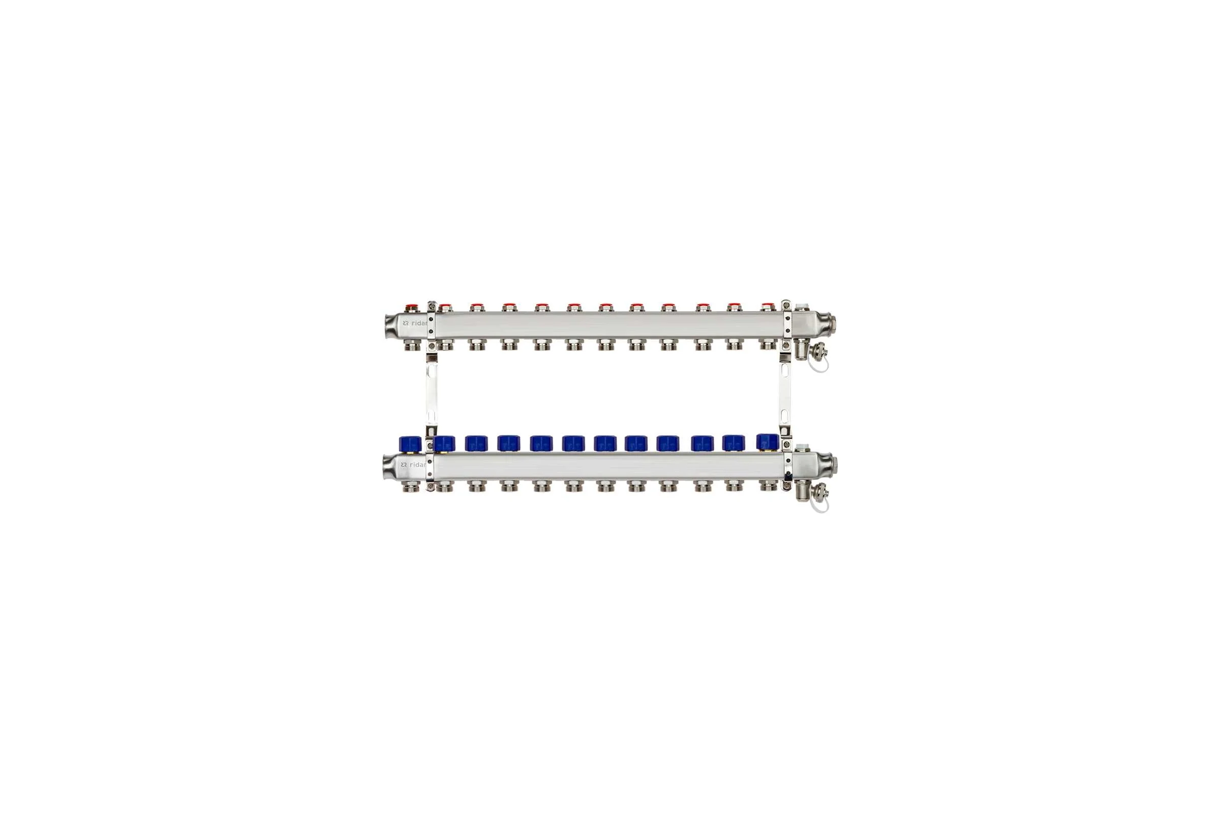 Комплект коллекторов с кронштейнами Ридан SSM-12R set 12 контуров 088U0982R