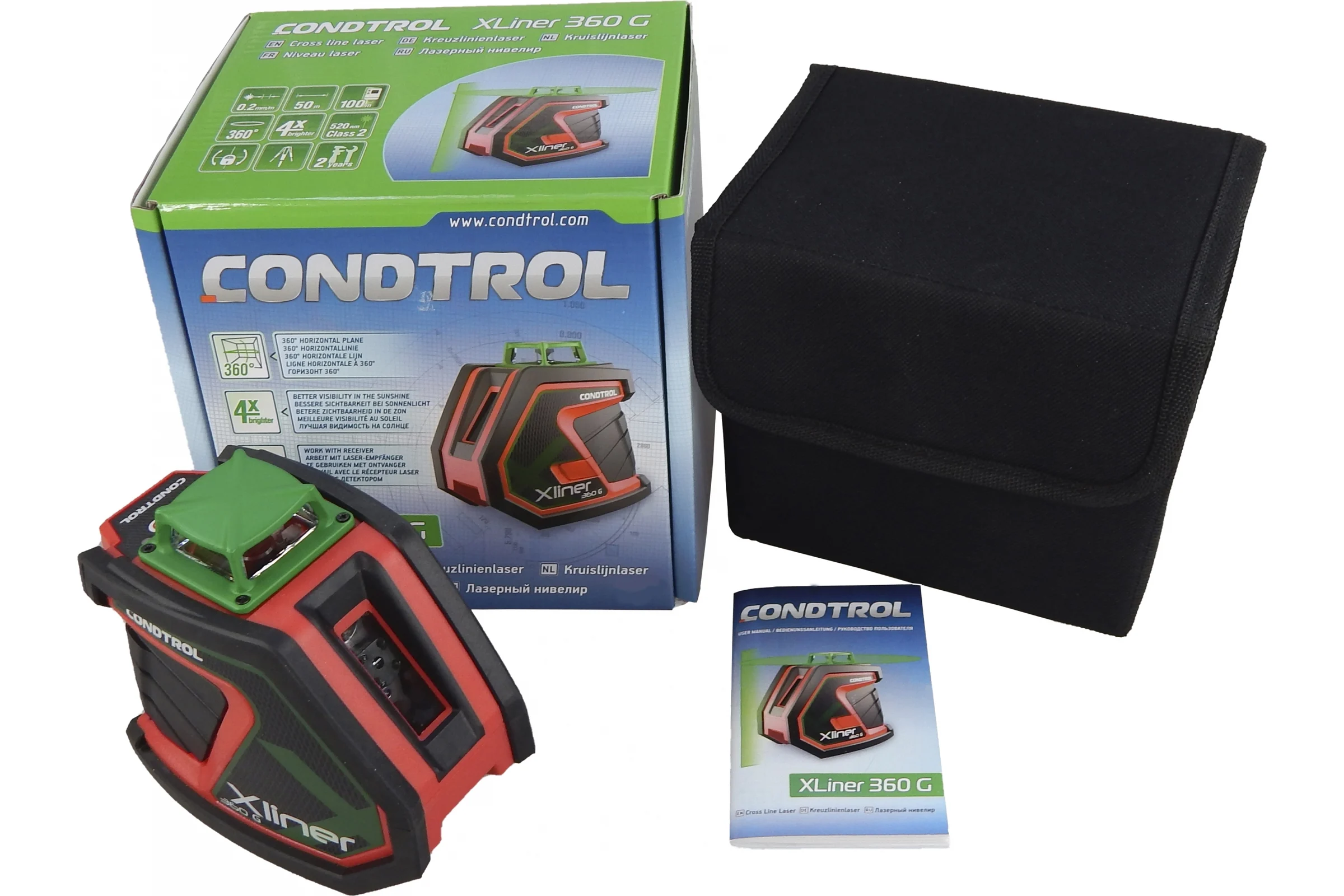 Лазерный нивелир CONDTROL XLiner 360 G 1-2-134
