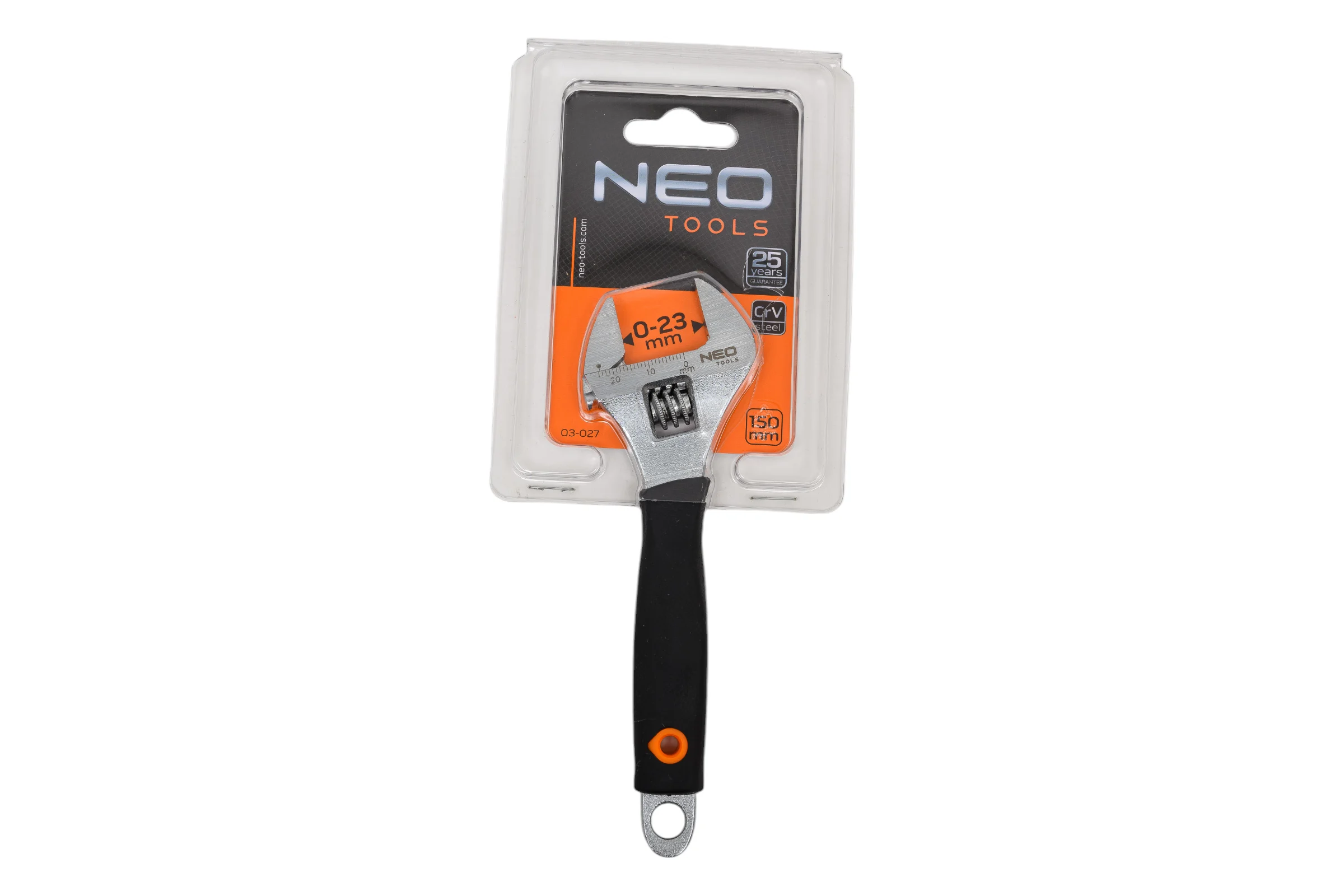 Разводной ключ, 150 мм, рабочий диапазон 0-23 мм NEO Tools 03-027