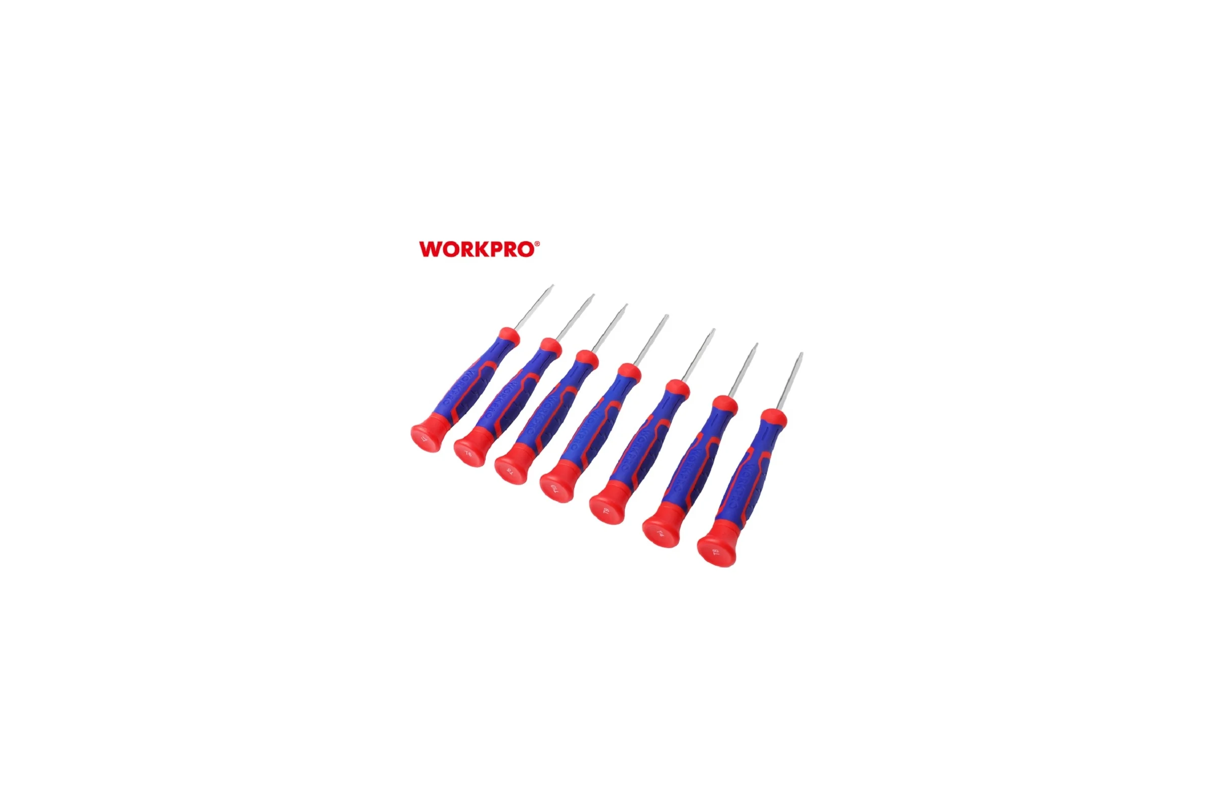 Набор прецизионных отверток TORX WORKPRO CR-V, 7 шт. WP200510