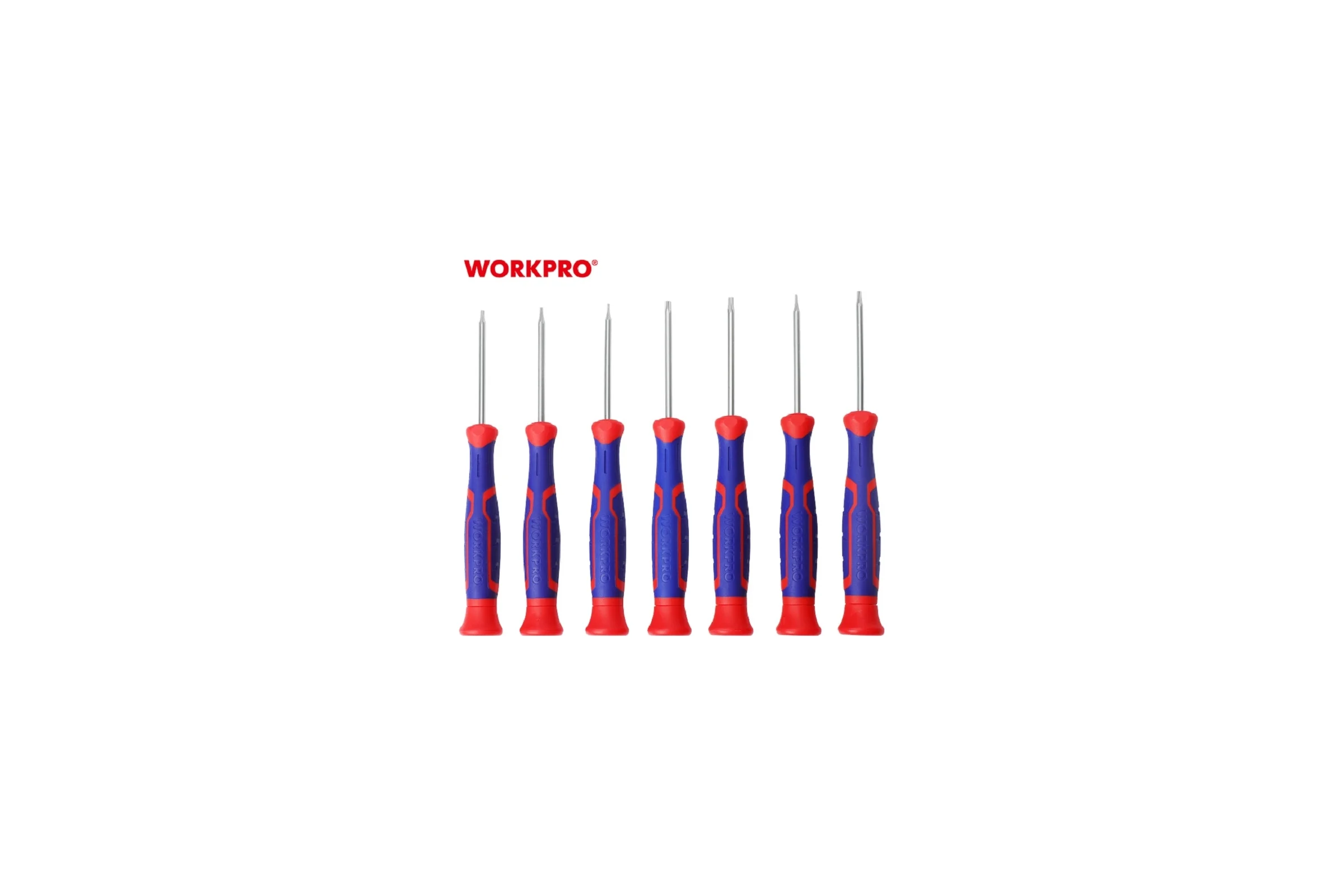 Набор прецизионных отверток TORX WORKPRO CR-V, 7 шт. WP200510