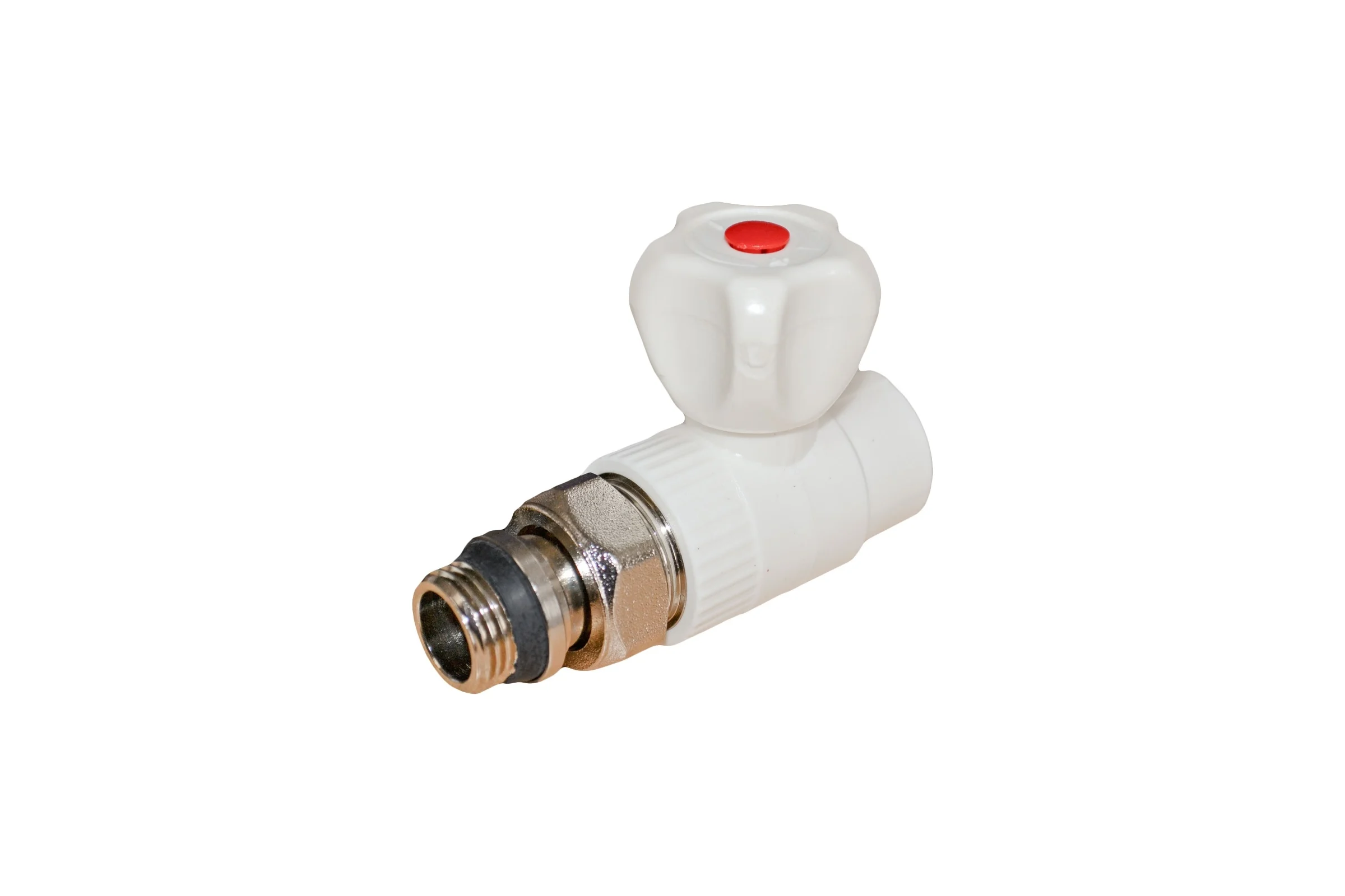 Кран для радиатора Rvc ППРС прямой 20x1/2 наружная резьба light 04408
