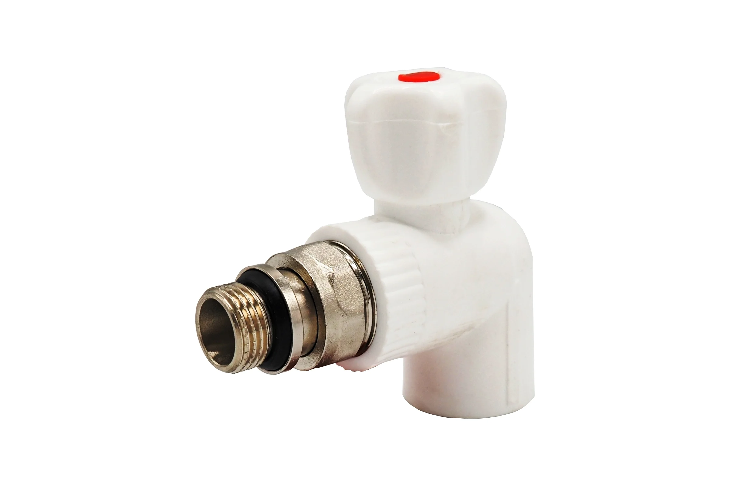 Кран для радиатора Rvc ППРС угловой 25x3/4 наружная резьба light 08633