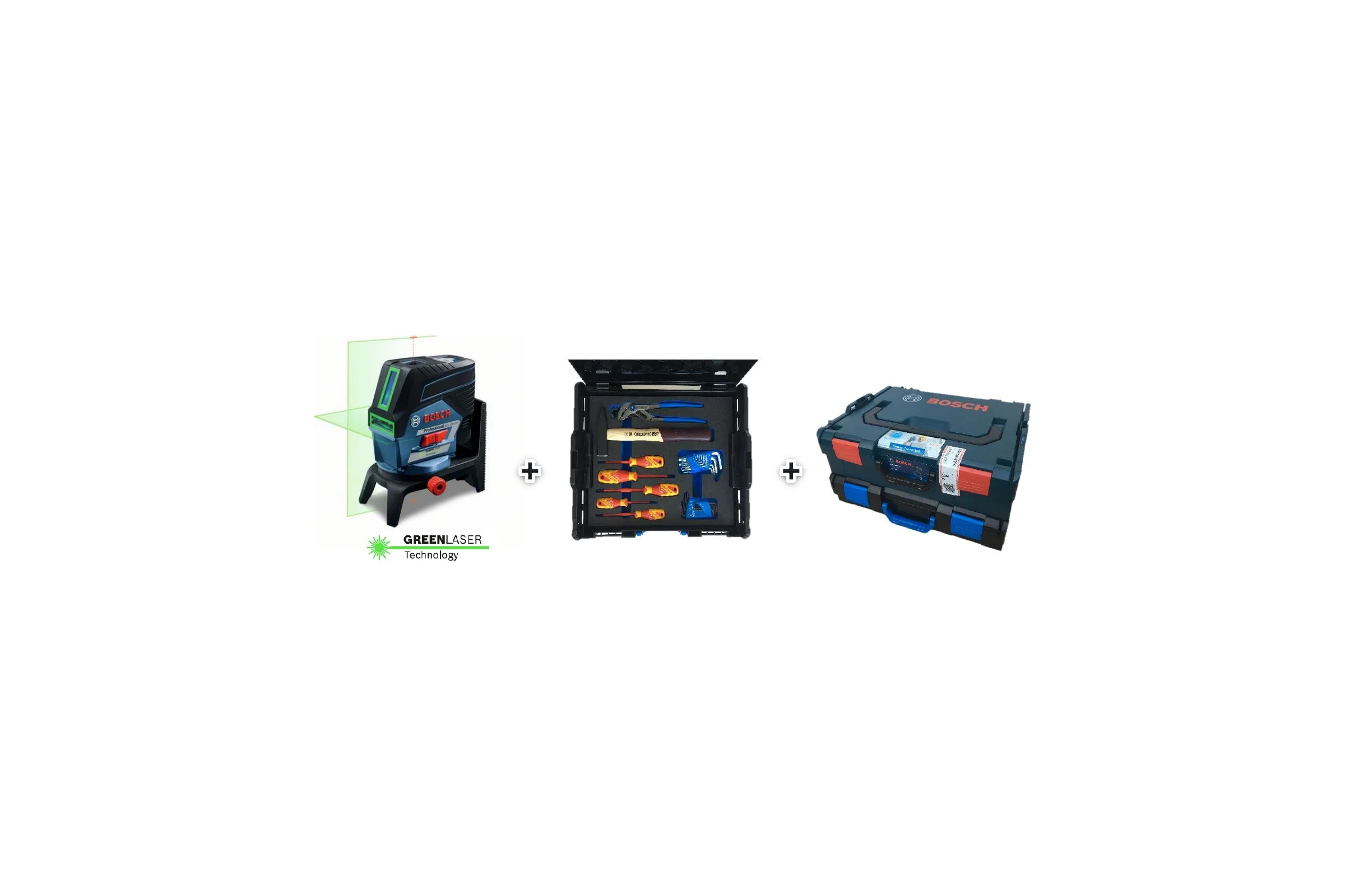 Комбинированный лазерный нивелир Bosch GCL 2-50 CG + GEDORE set 0.615.994.0KF