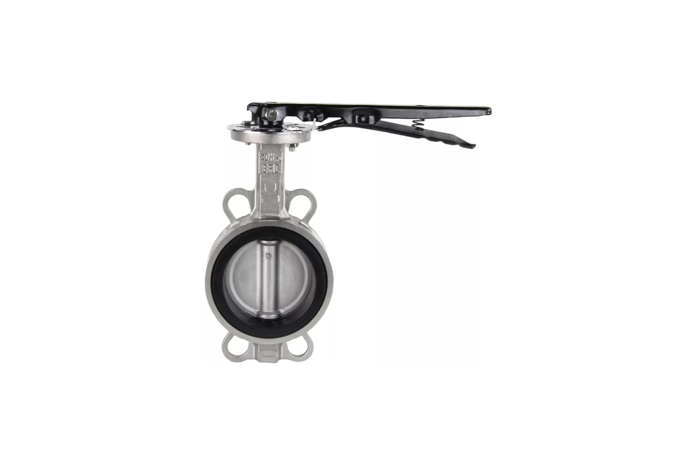 Дисковый поворотный затвор DN.ru 316L-316L-VITON Ду125 Ру16 с рукояткой D050-06561