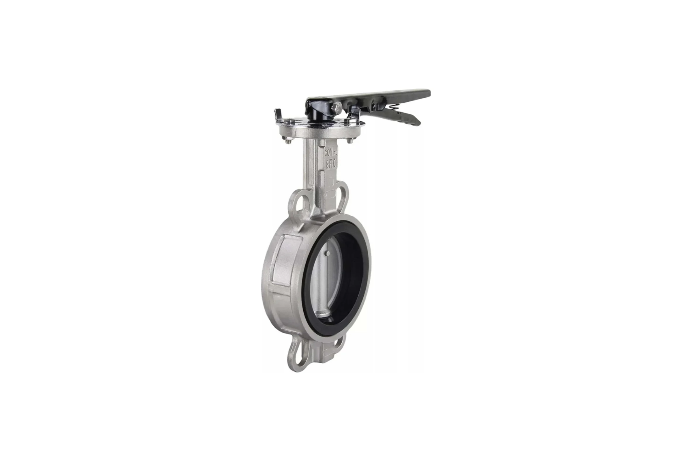 Дисковый поворотный затвор DN.ru 316L-316L-VITON Ду125 Ру16 с рукояткой D050-06561