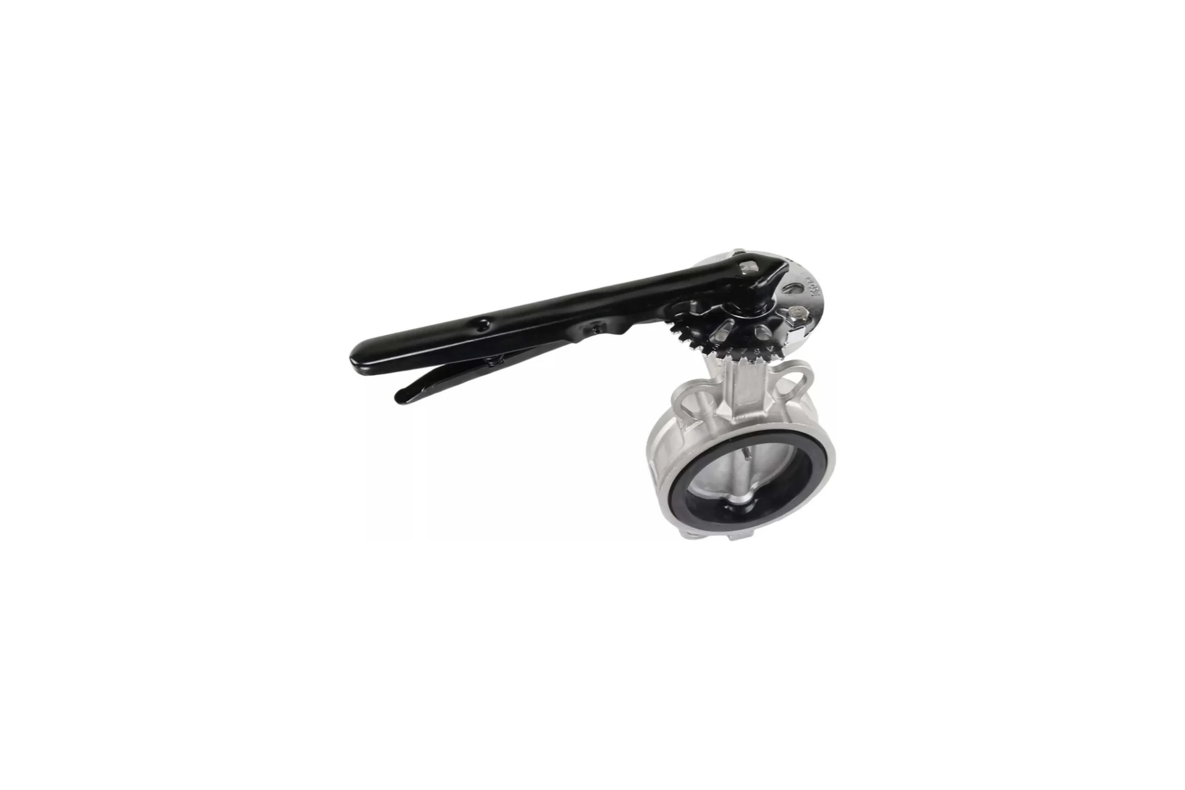 Дисковый поворотный затвор DN.ru 316L-316L-VITON Ду125 Ру16 с рукояткой D050-06561
