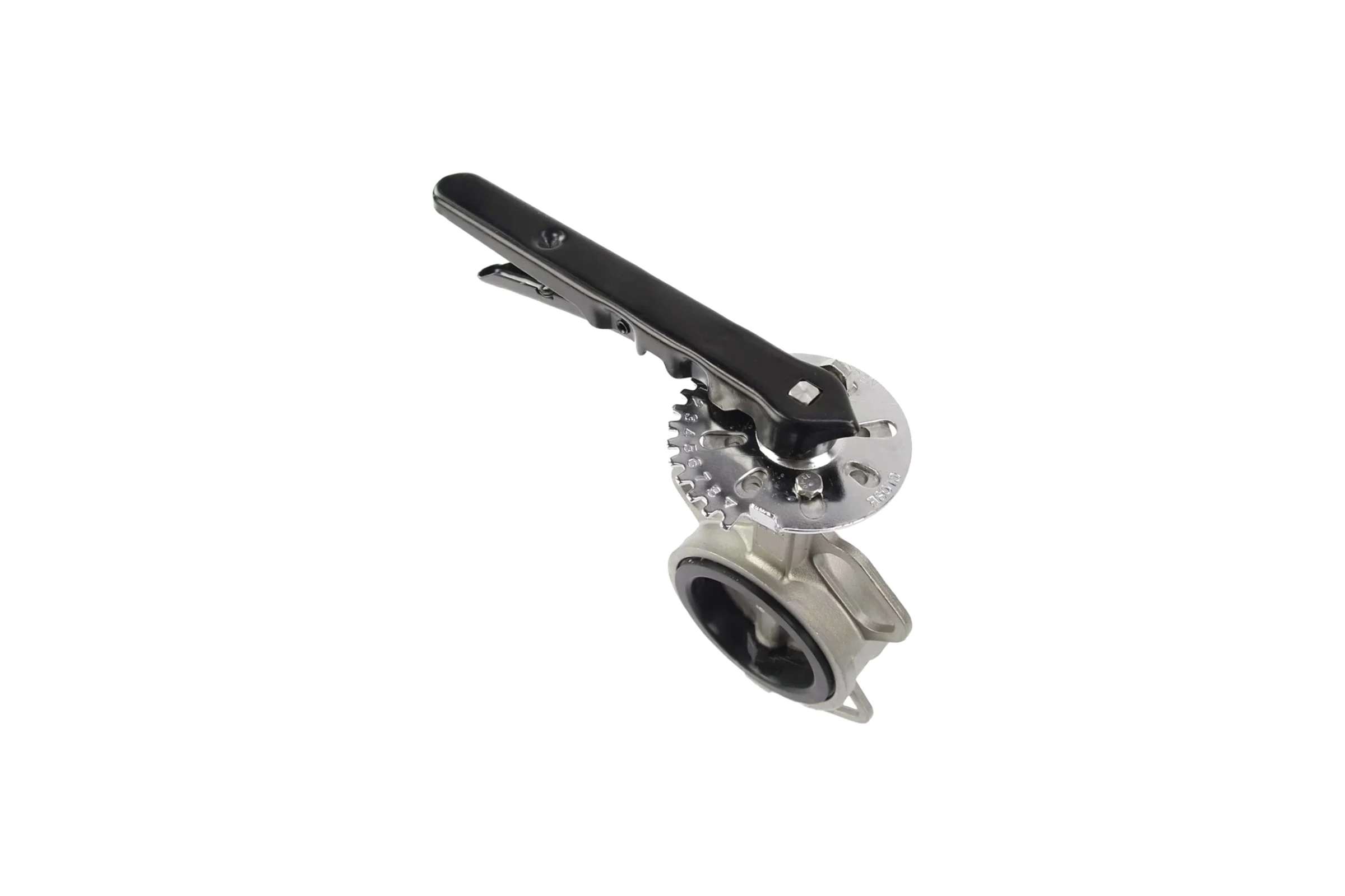 Дисковый поворотный затвор DN.ru 316L-316L-VITON Ду80 Ру16 с рукояткой D050-06568