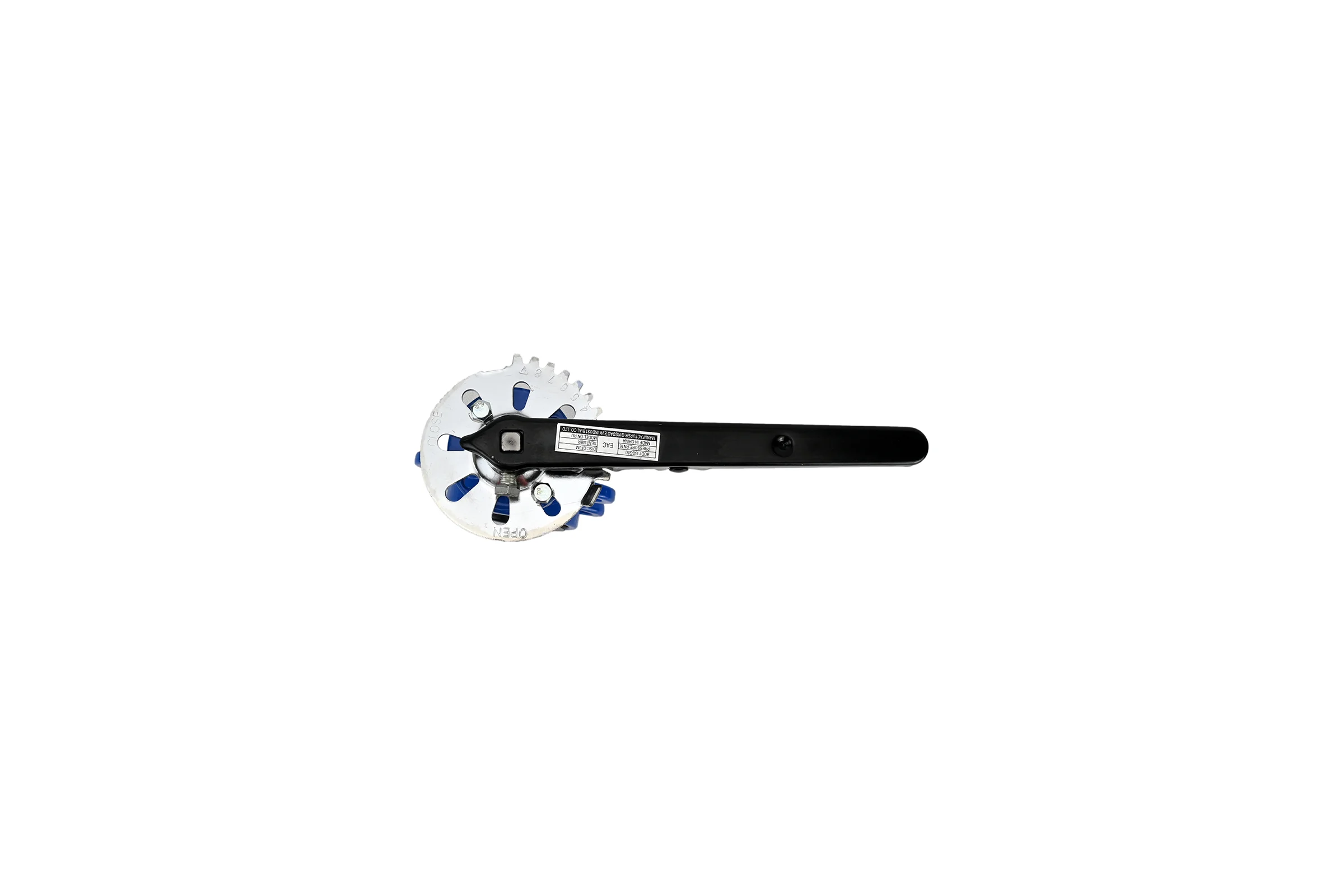 Дисковый поворотный затвор DN.ru GG25-316L-NBR Ду80 Ру16 с рукояткой D050-08978