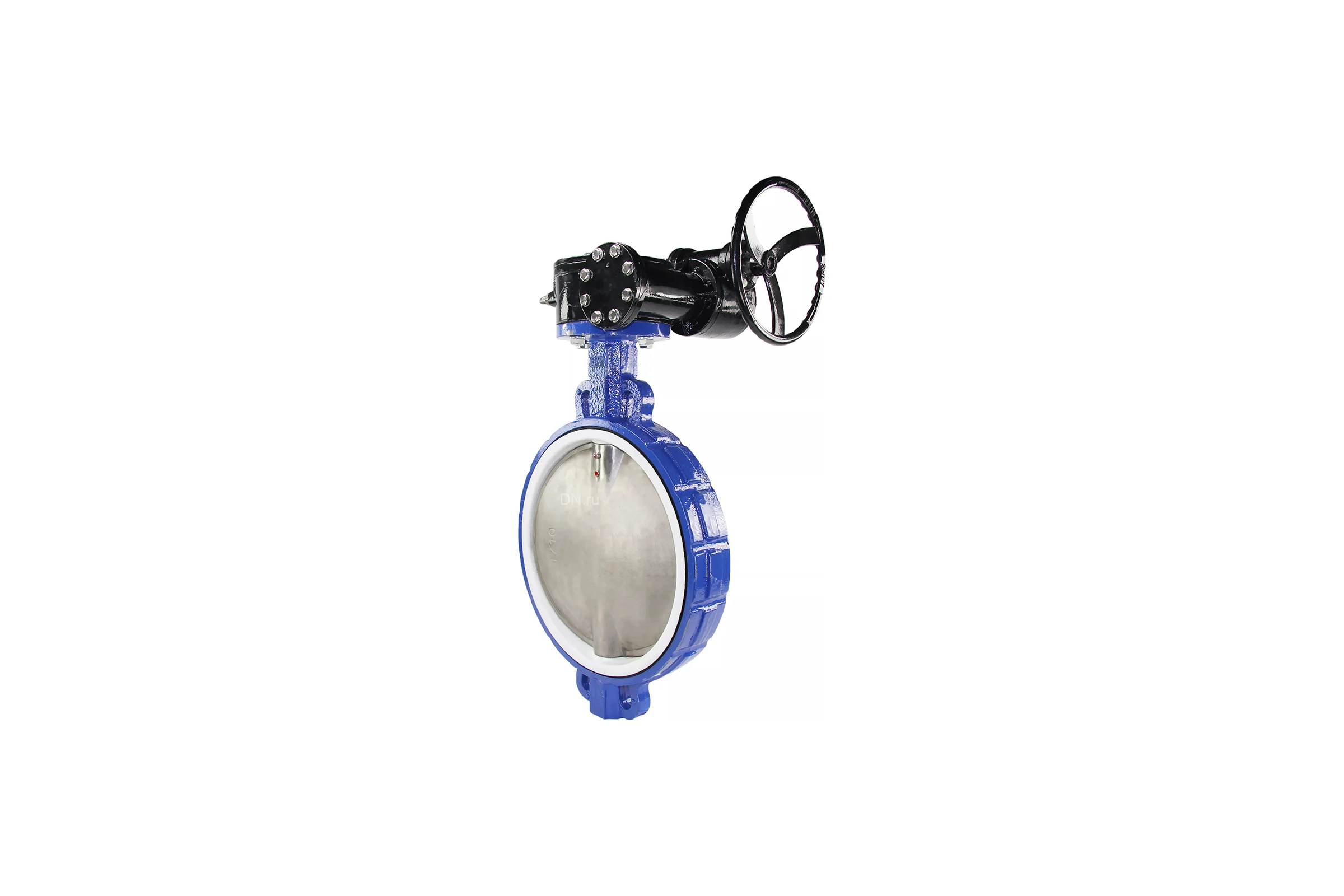 Затвор дисковый поворотный DN.ru WCB-316L-PTFE Ду500 Ру16 с редуктором D050-02394