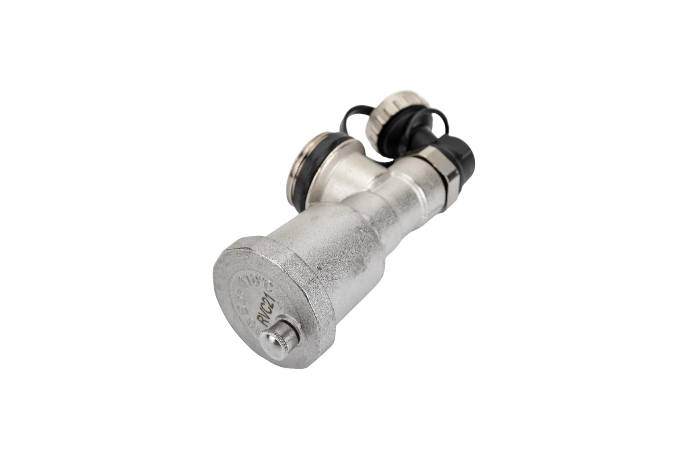 Тройник для коллектора Rvc ТП 1/2 г x 1 ш х 1/2 г, комплект без гайки 12834
