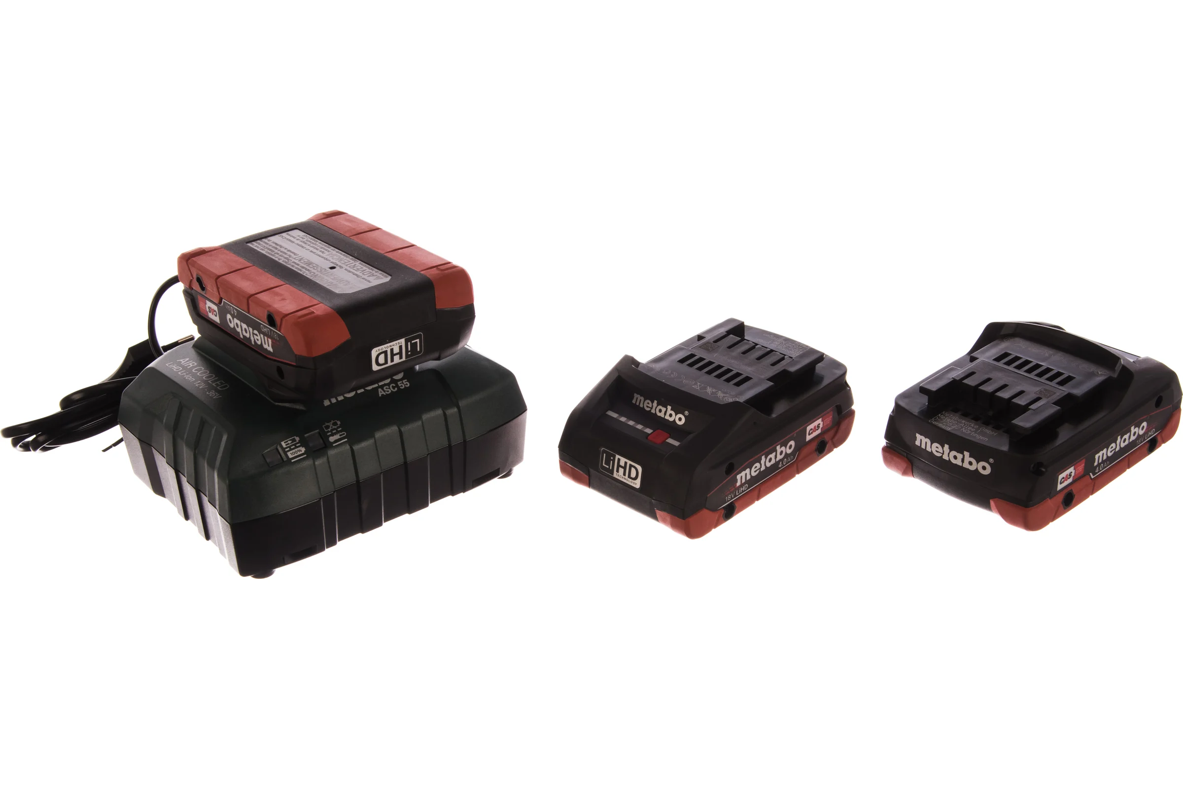 Набор Basic-Set (3 аккумулятора LiHD 4.0 Ач/18В+зарядное устройство ASC30-36+Metaloc) Metabo 685133000