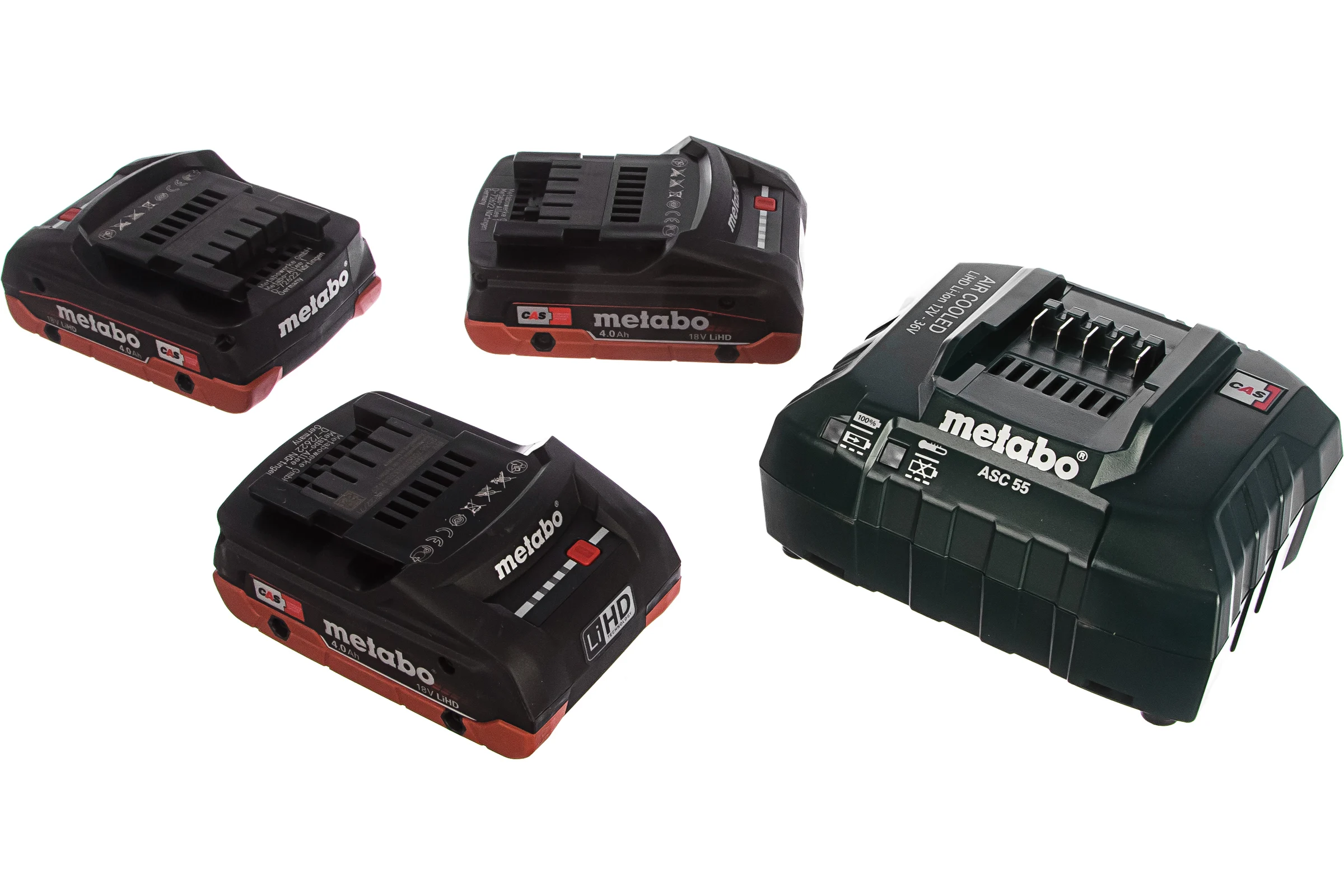 Набор Basic-Set (3 аккумулятора LiHD 4.0 Ач/18В+зарядное устройство ASC30-36) Metabo 685132000