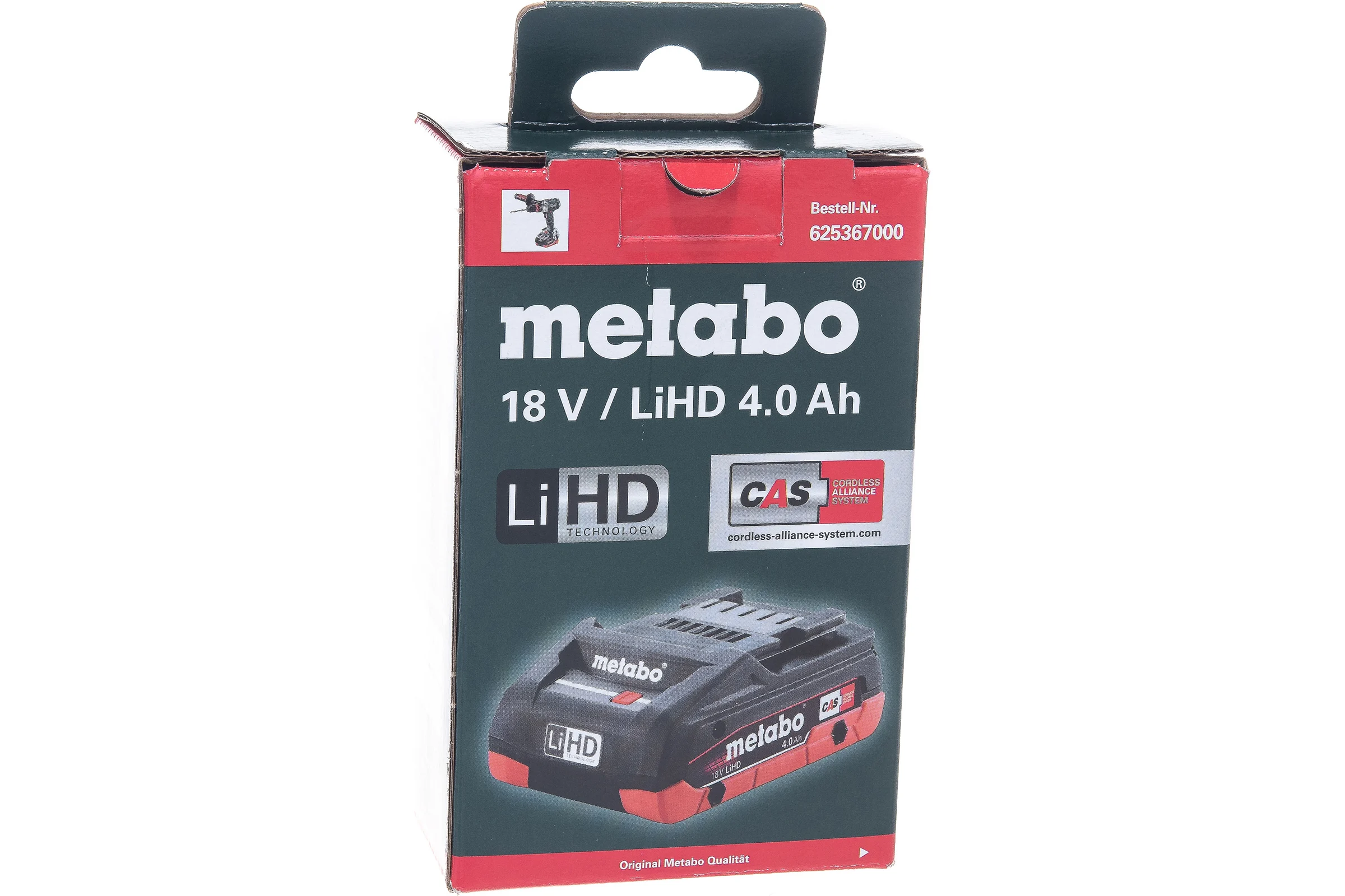 Аккумулятор LiHD 18 В, 4.0 А*ч Metabo 625367000