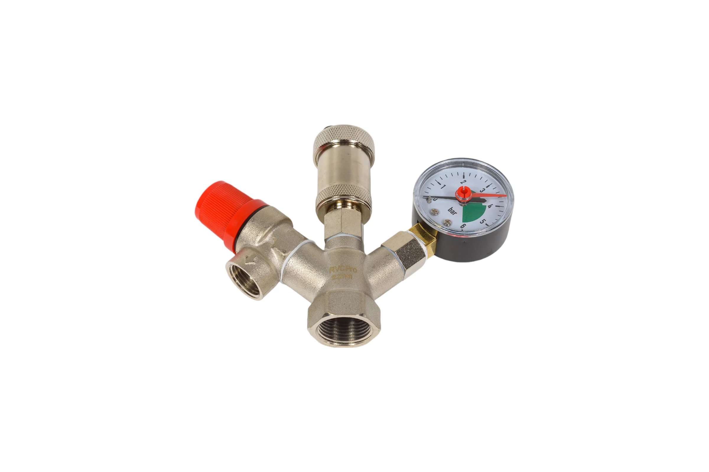 Группа безопасности Rvc COMPACT 3/4 (клапан 1,5 Bar) никелированная 13621