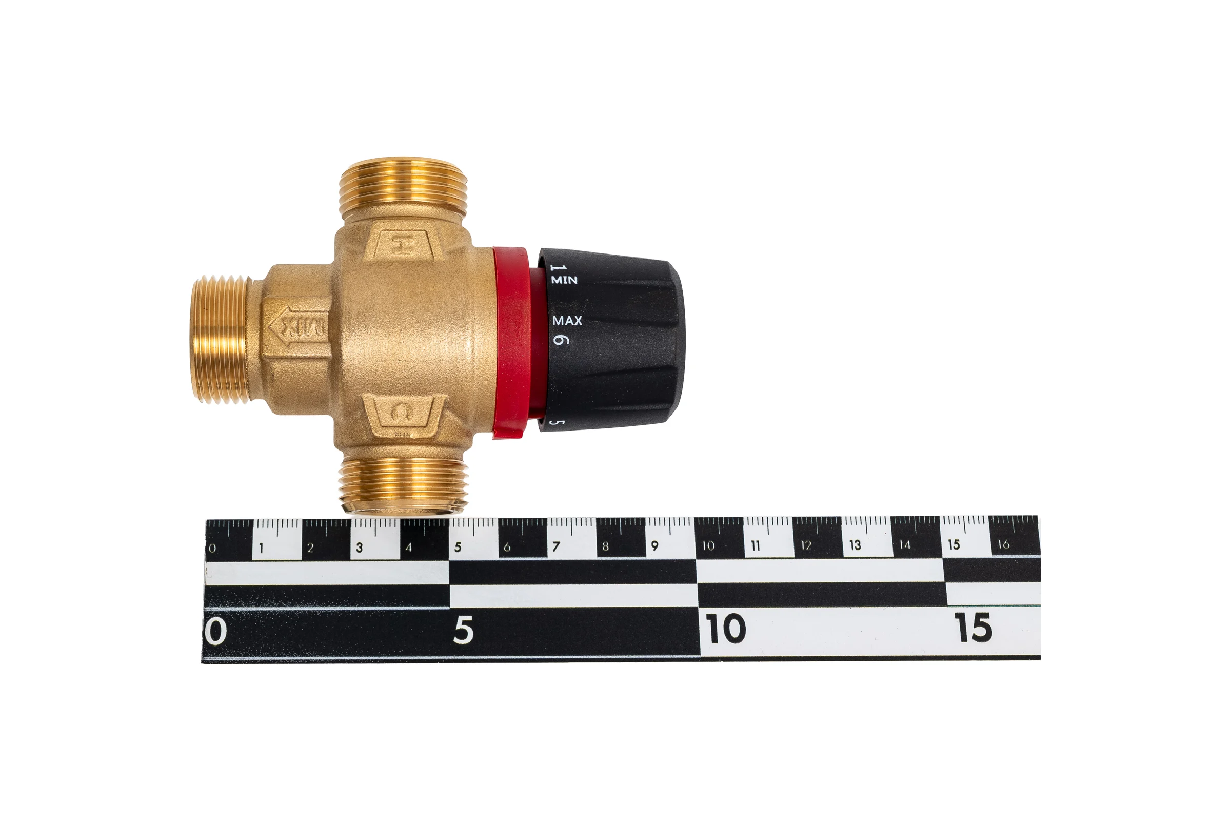 Термостатический смесительный клапан для систем отопления и гвс ROMMER 3/4" нр 30-65с kv 1,8 (центральное смешивание) RG0092NU9FV1H8