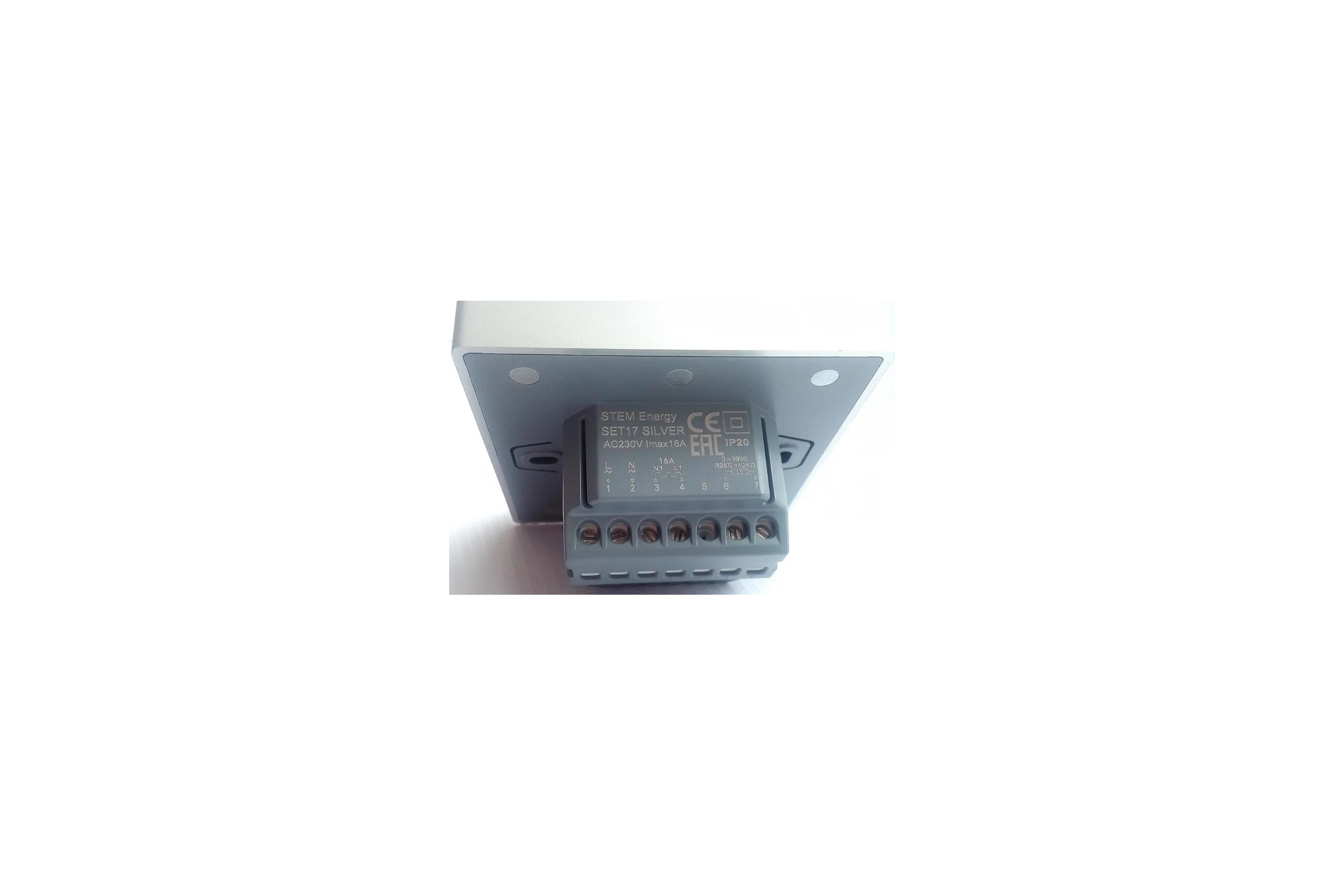 Терморегулятор STEM ENERGY SET 17 SILVER ТЕР145