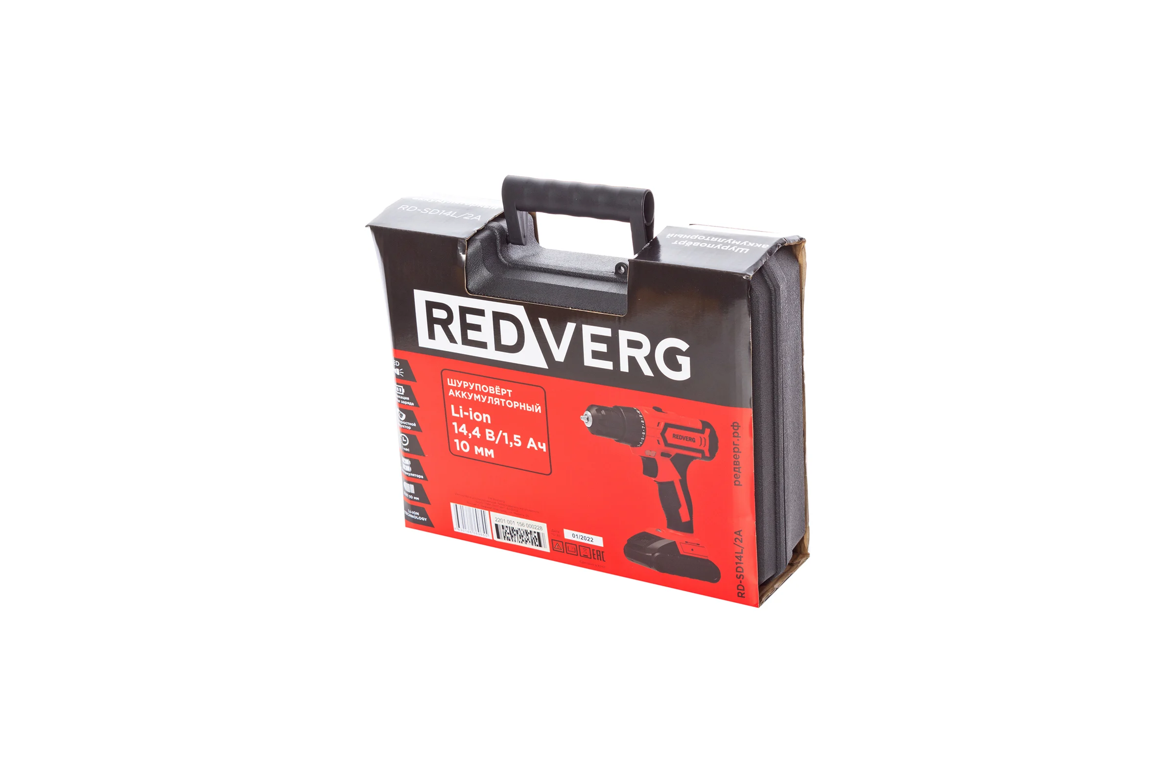 Аккумуляторный шуруповерт REDVERG RD-SD14L/2A 6672859