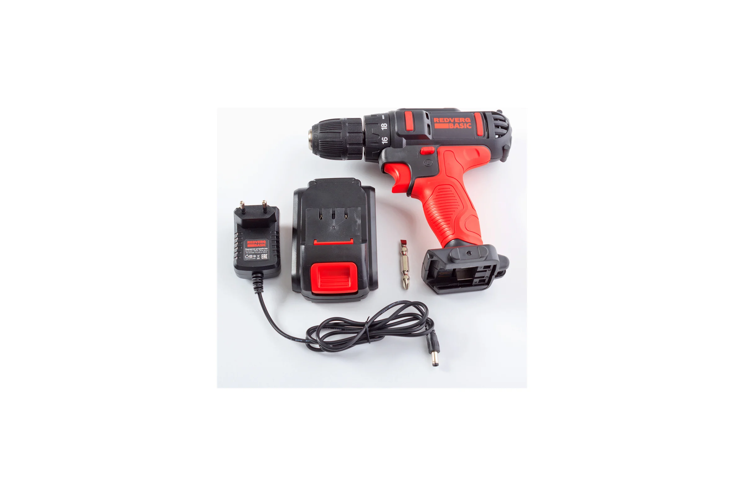 Аккумуляторный шуруповерт REDVERG Basic SD18LE/1-2 6680821