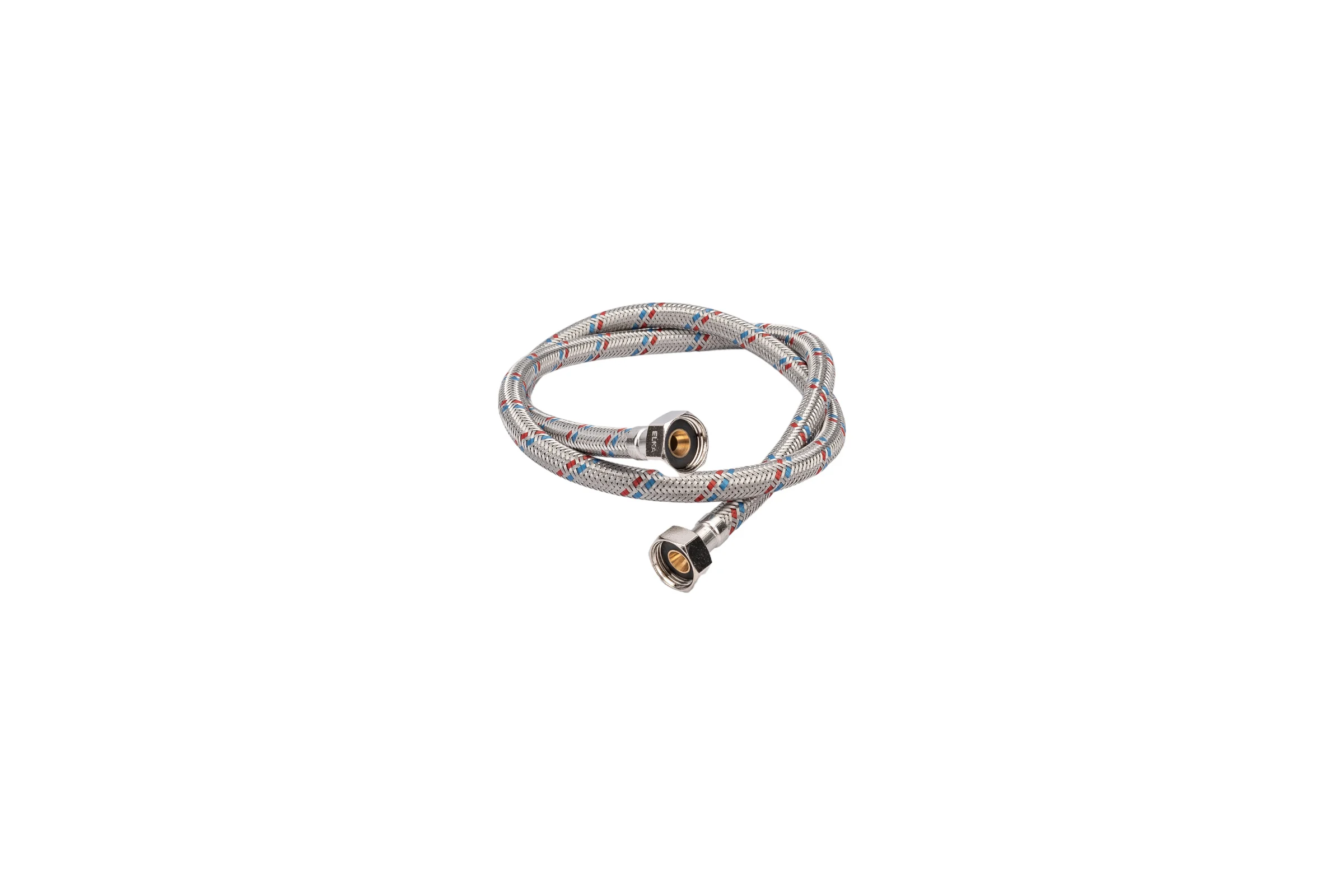 Гибкая подводка для воды, (оплетка нерж.сталь)1/2", вр/вр, 100см ELKA EL.LK.101.33.0100