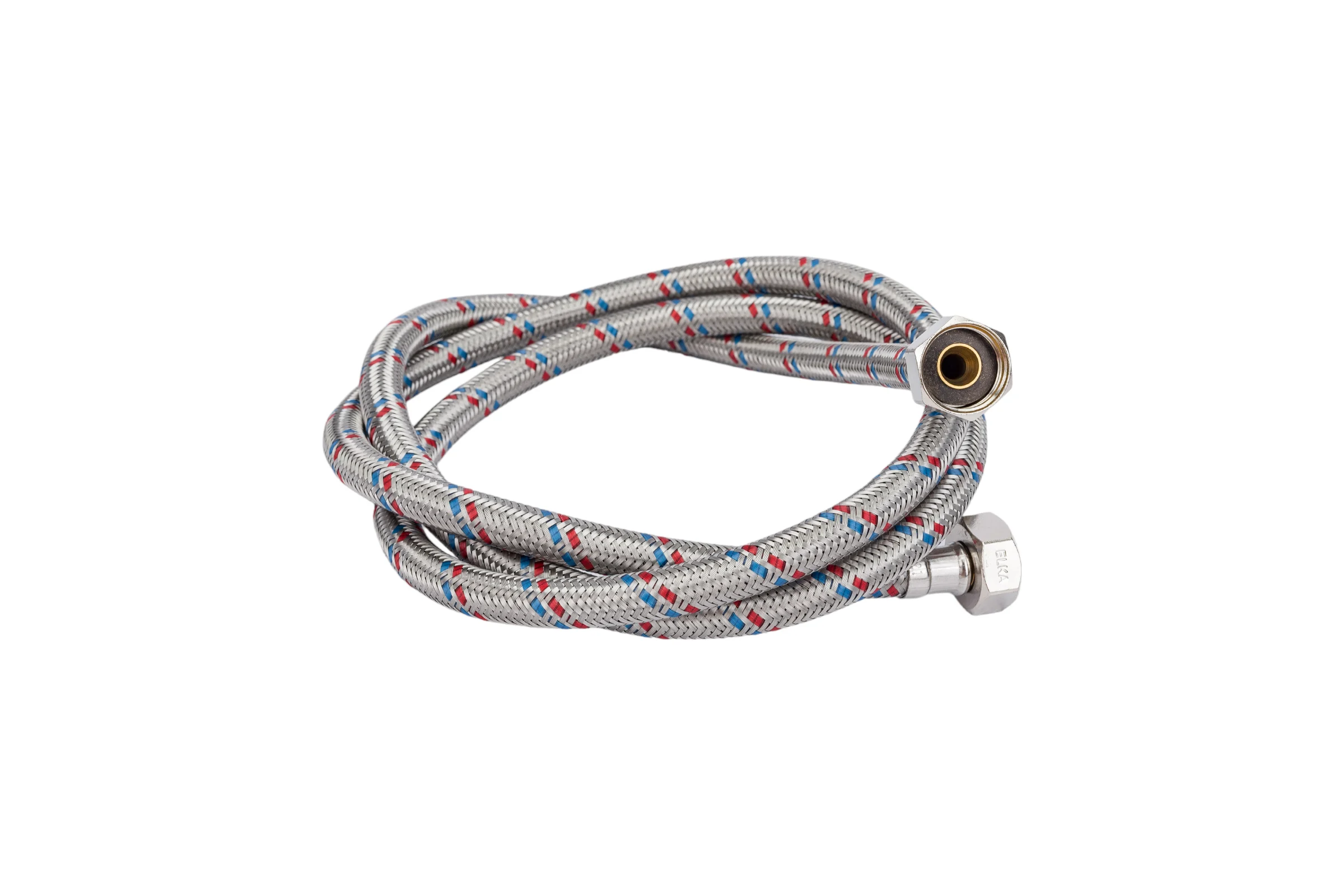 Гибкая подводка для воды ELKA (оплетка нерж.сталь)1/2", вр/вр, 150см EL.LK.101.33.0150