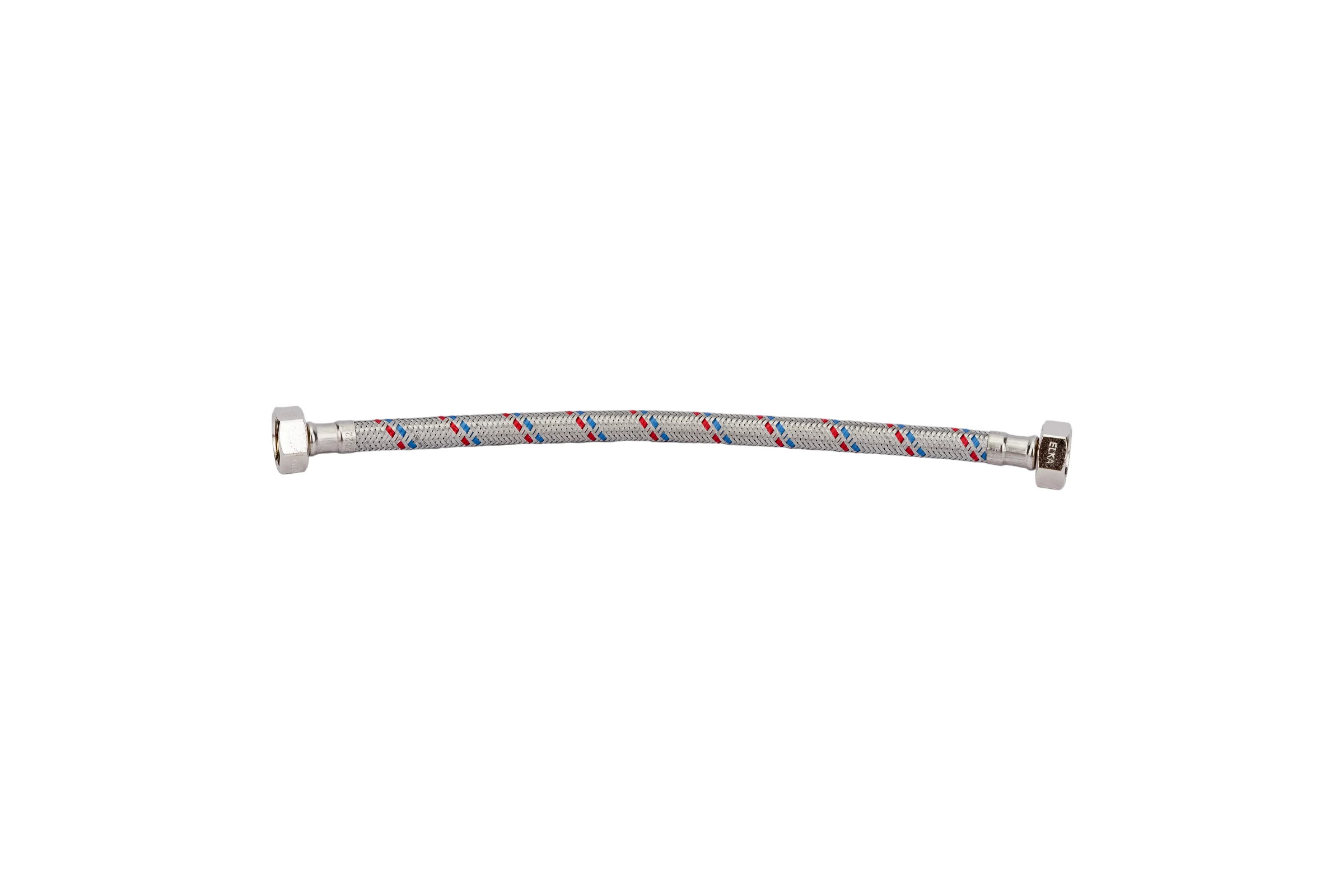 Гибкая подводка для воды, (оплетка нерж.сталь)1/2", вр/вр, 30см ELKA EL.LK.101.33.0030