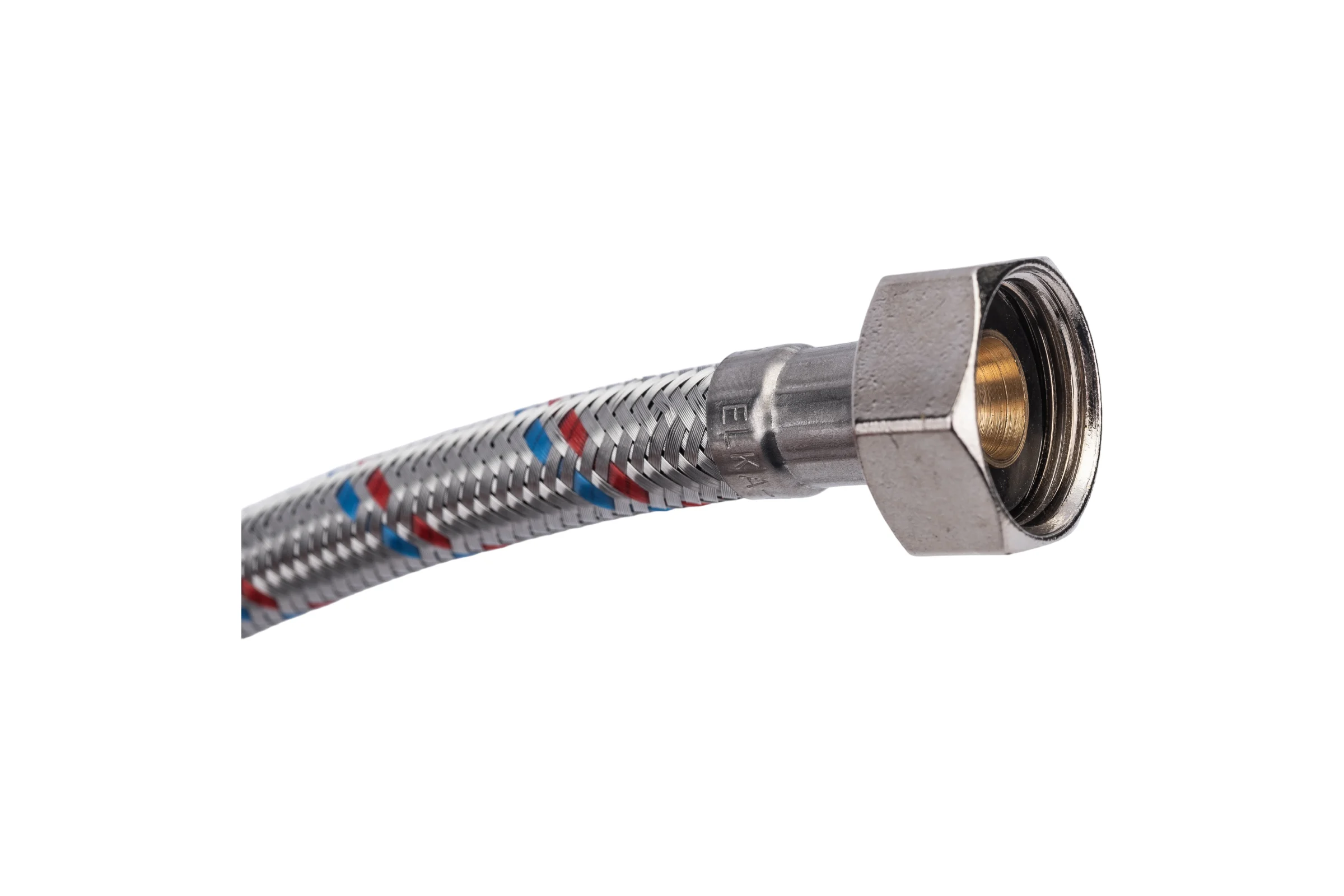 Гибкая подводка для воды, (оплетка нерж.сталь)1/2", вр/вр, 30см ELKA EL.LK.101.33.0030