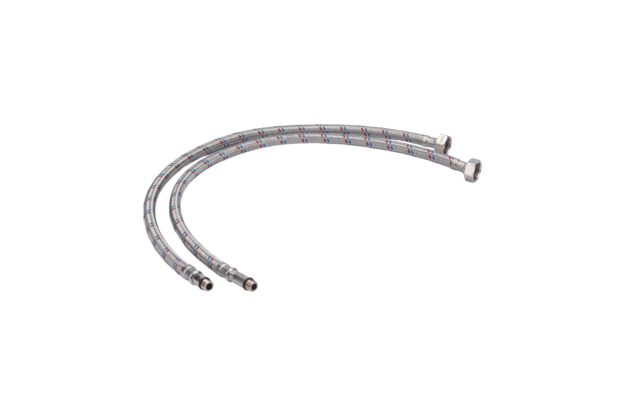 Гибкая подводка для смесителя, (оплетка нерж.сталь)1/2", вр/нр м10, 60см (пара) ELKA 694687891806 EL.LK.103.31.0060