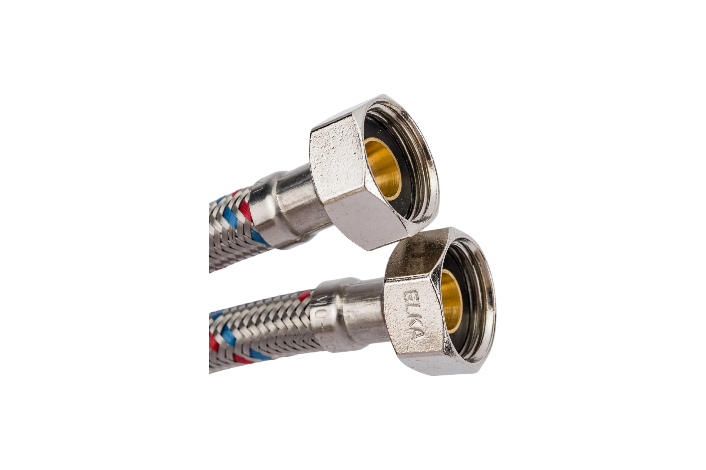 Гибкая подводка для смесителя, (оплетка нерж.сталь)1/2", вр/нр м10, 60см (пара) ELKA 694687891806 EL.LK.103.31.0060