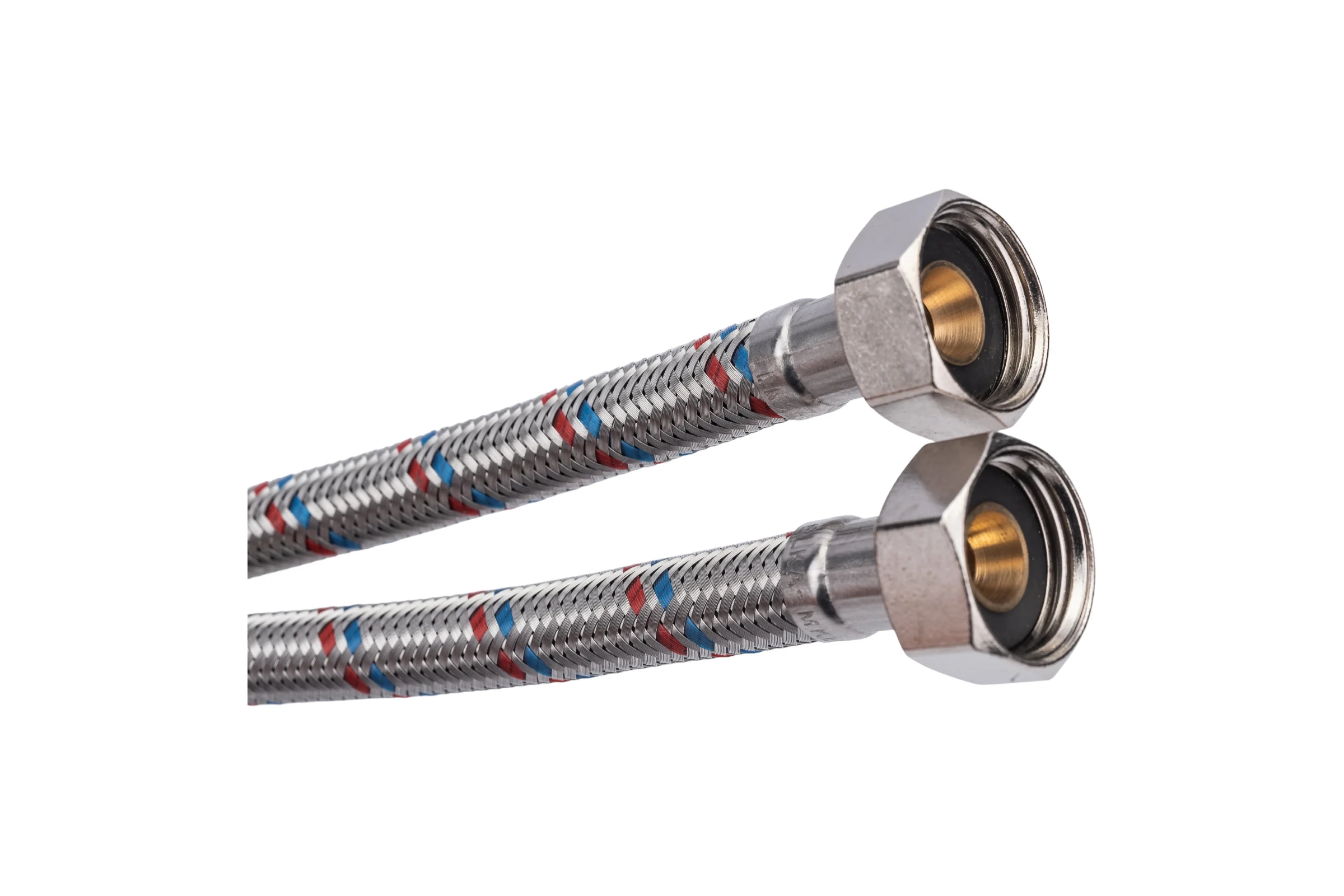 Гибкая подводка для смесителя ELKA (оплетка нерж.сталь)1/2", вр/нр м10, 50см (пара) EL.LK.103.31.0050