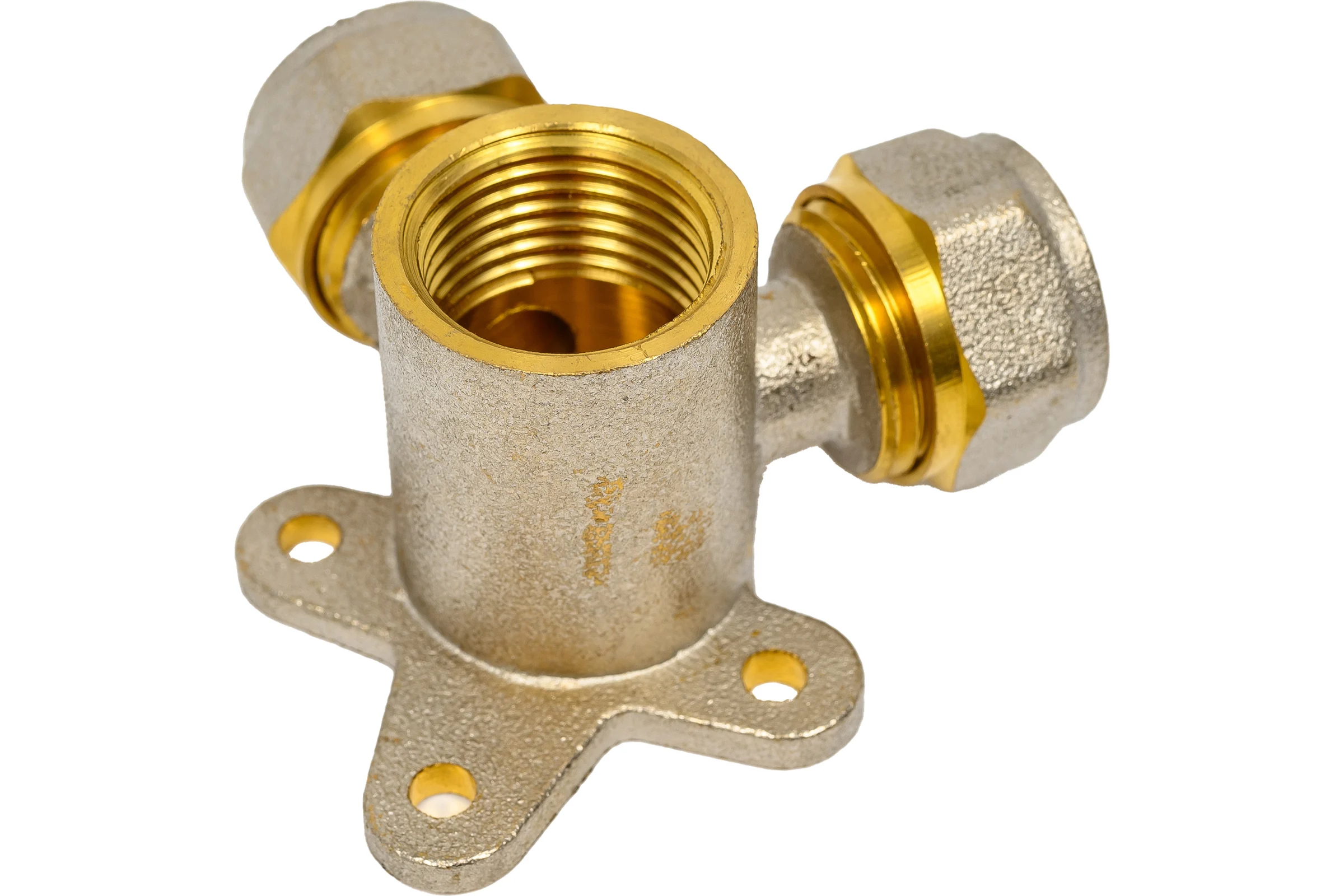 МП Тройник Rvc угловой 16x1/2 гх16 с креплением 00732