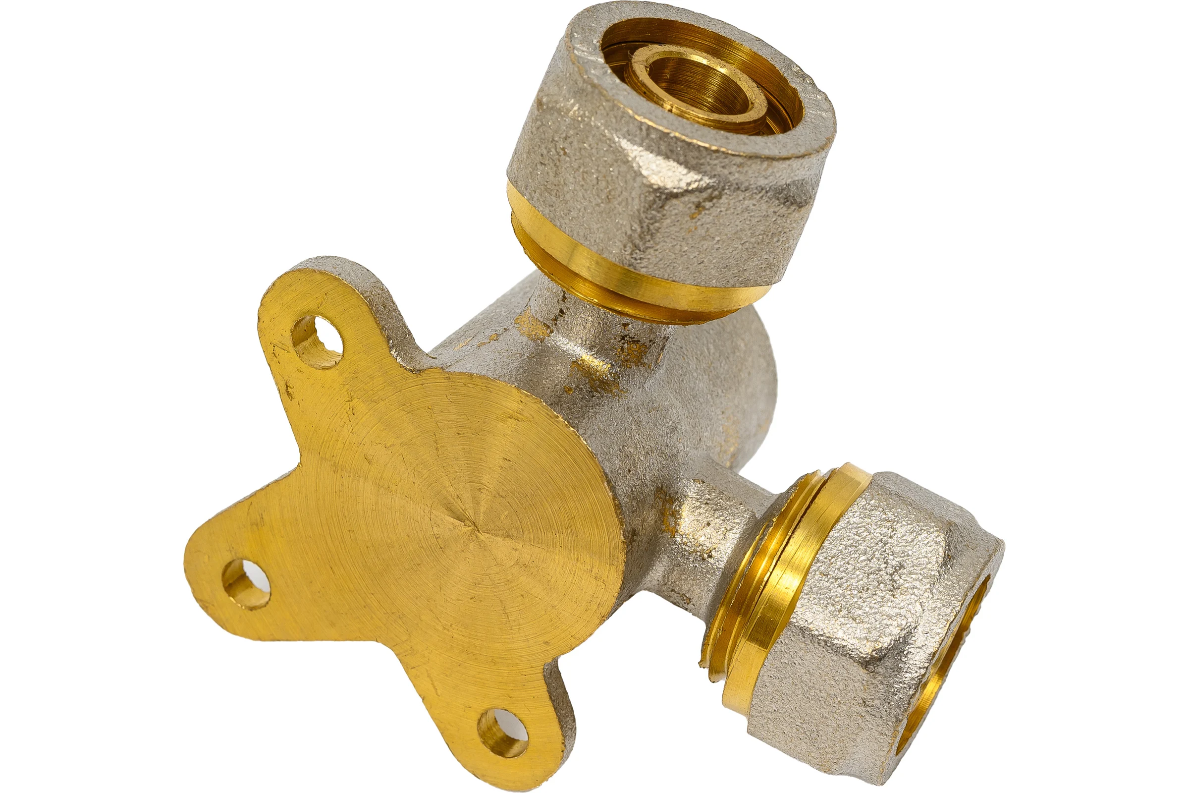 МП Тройник Rvc угловой 16x1/2 гх16 с креплением 00732