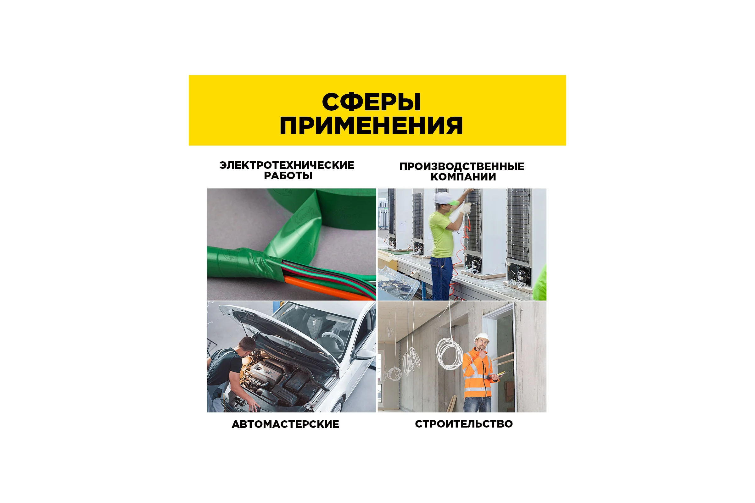 Профессиональная изолента AVIORA 165 мкм, ПВХ, 19 мм, 20 м, зеленая 305-034